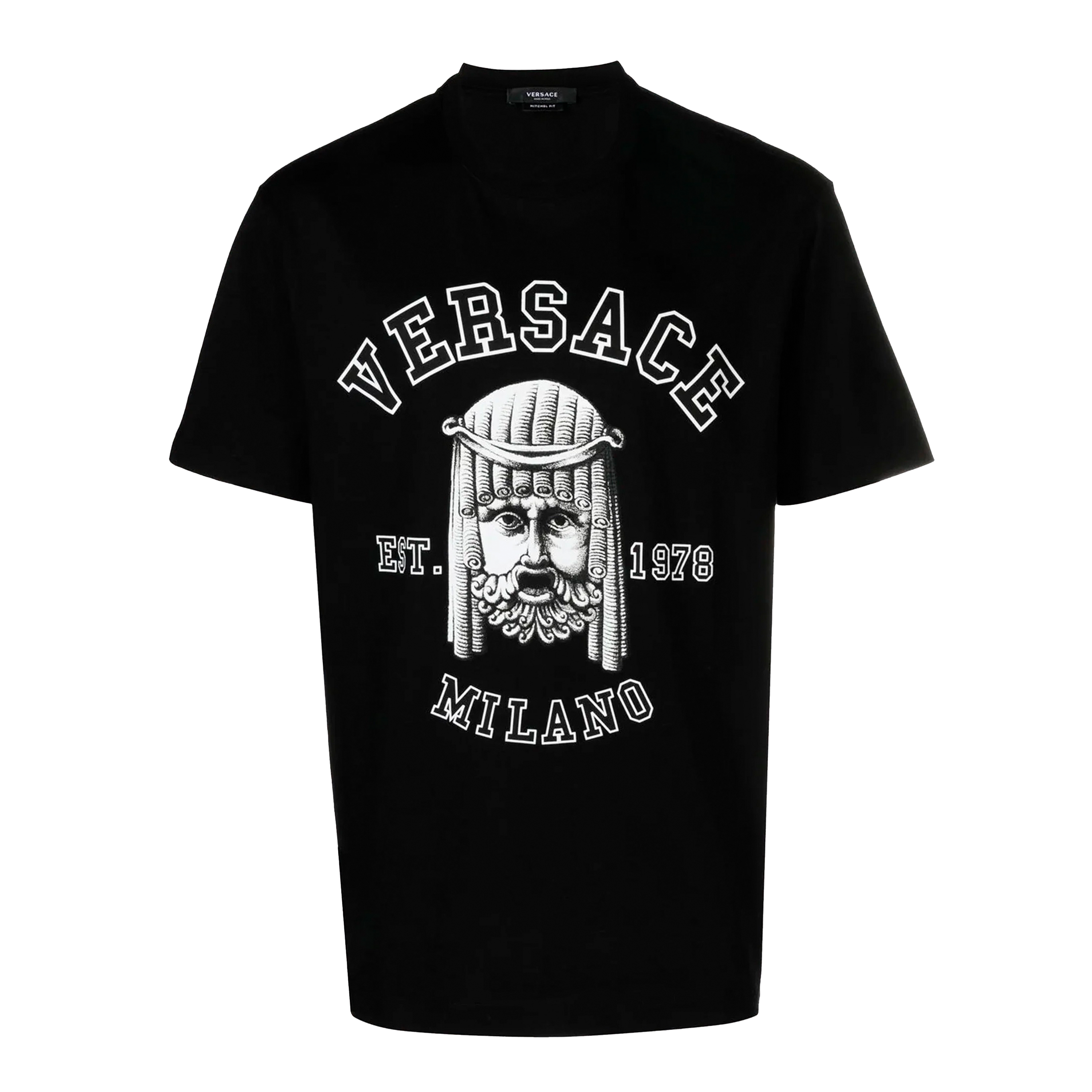 Camiseta Negra Versace Milano