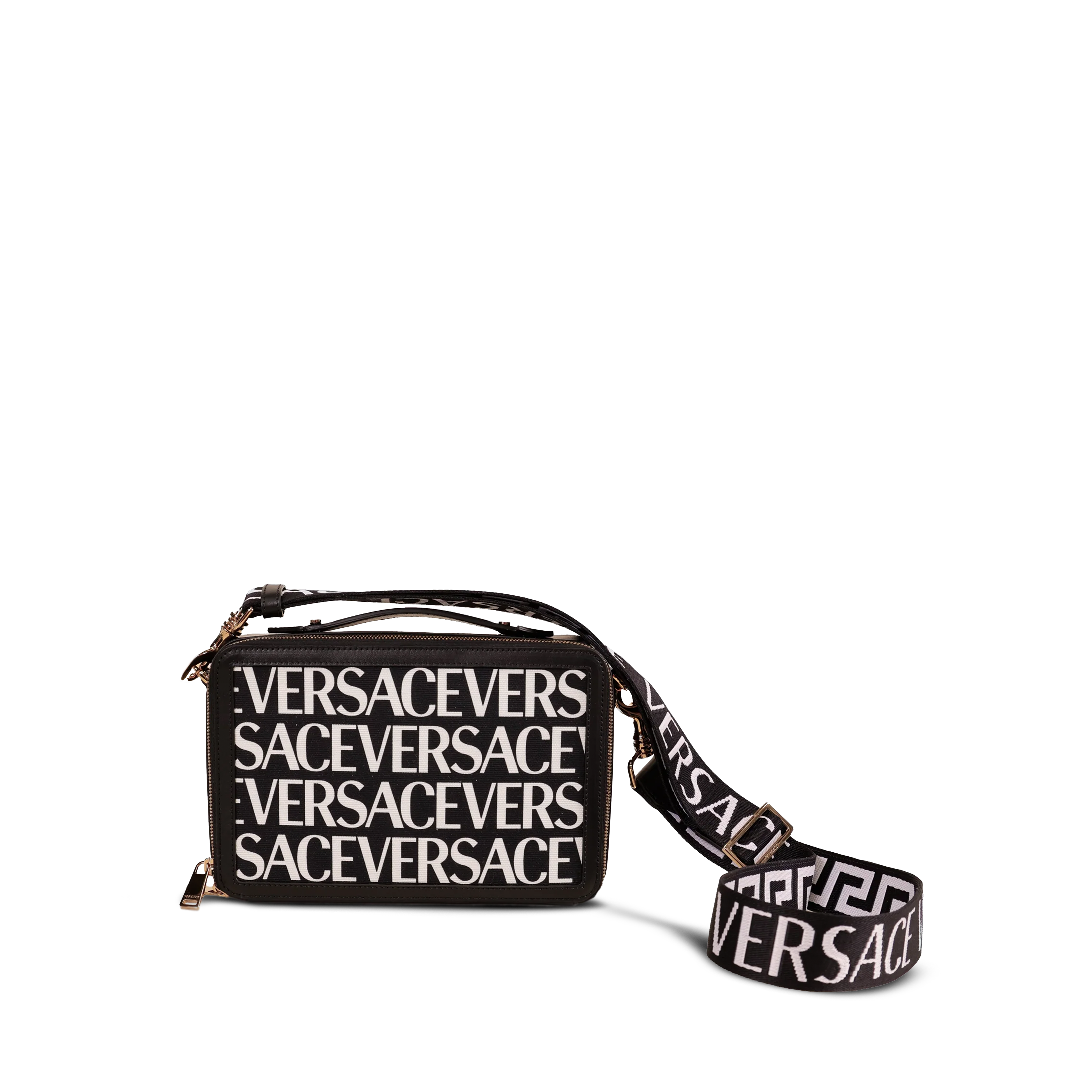 Bolso Negro Versace La Greca Signature