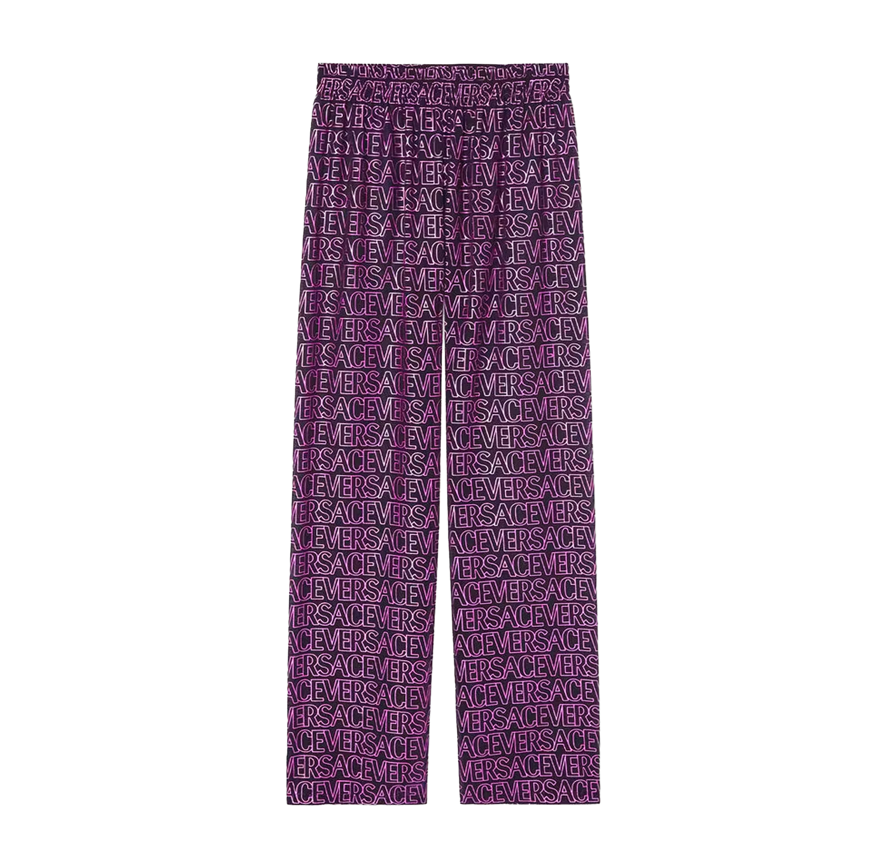 Pantalon Semitransparente Rosado Versace Multilogo