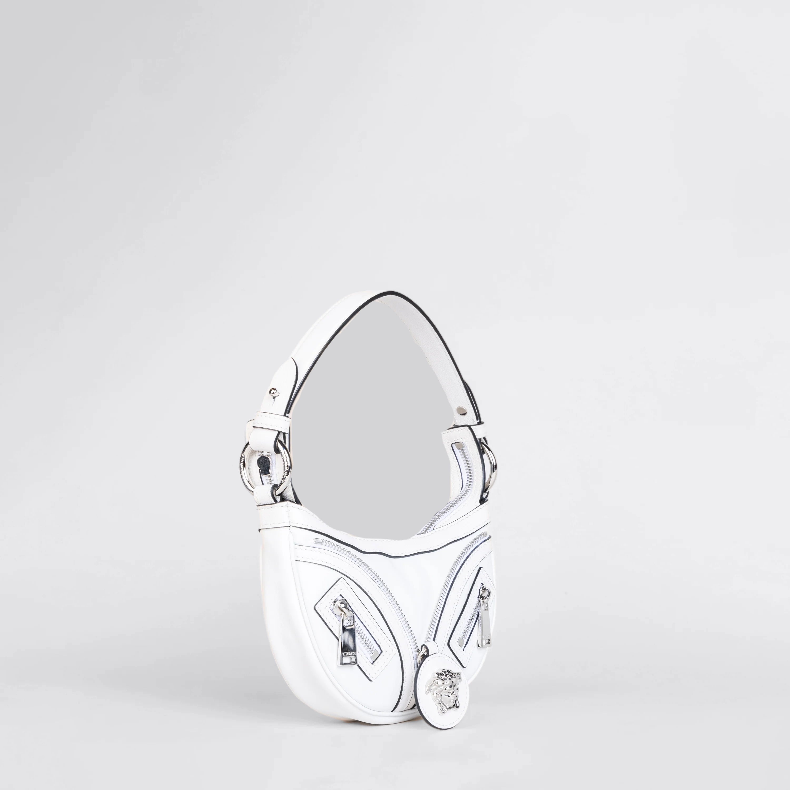 Cartera Blanca Versace Medium Repeat