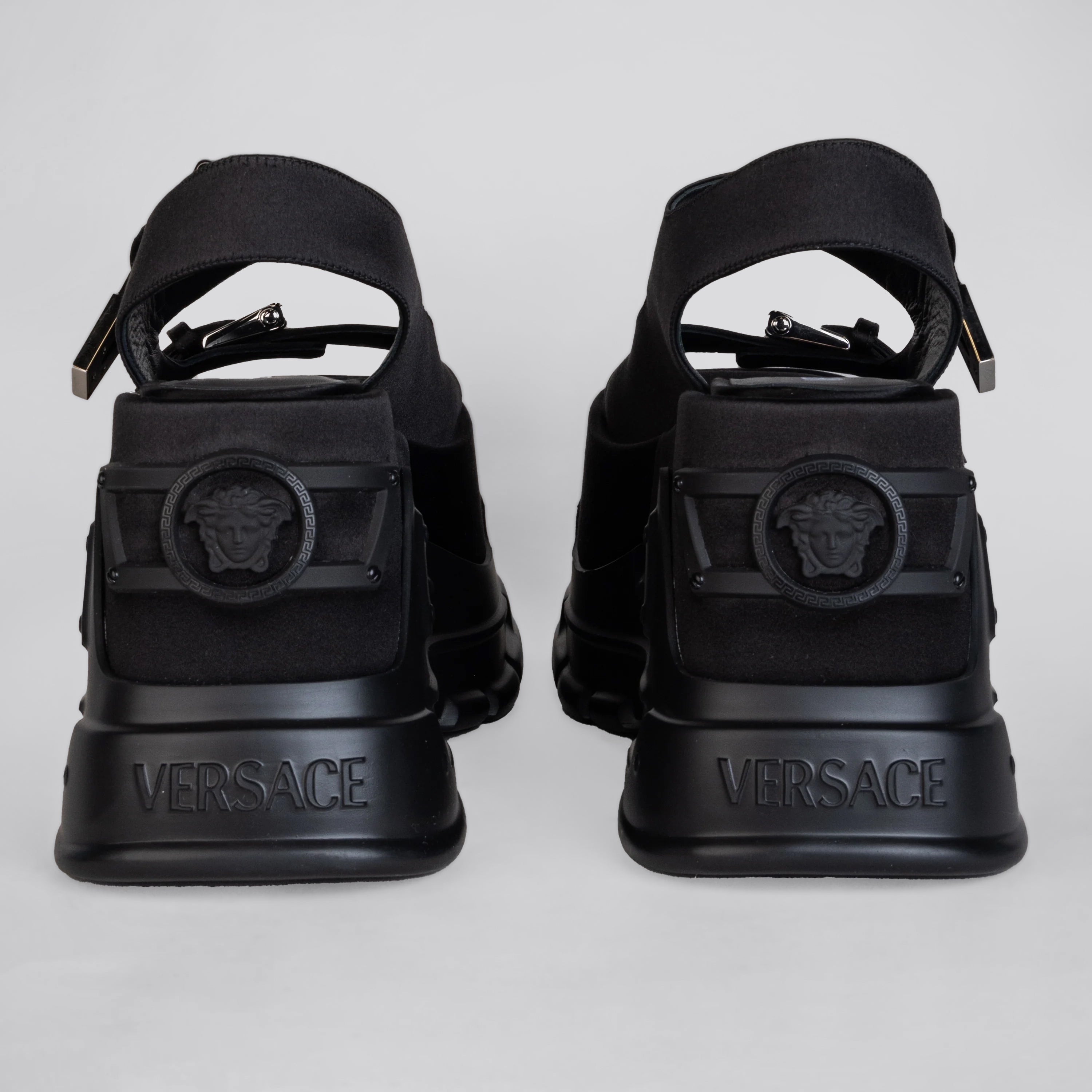 Sandalias Negras Versace Anthem