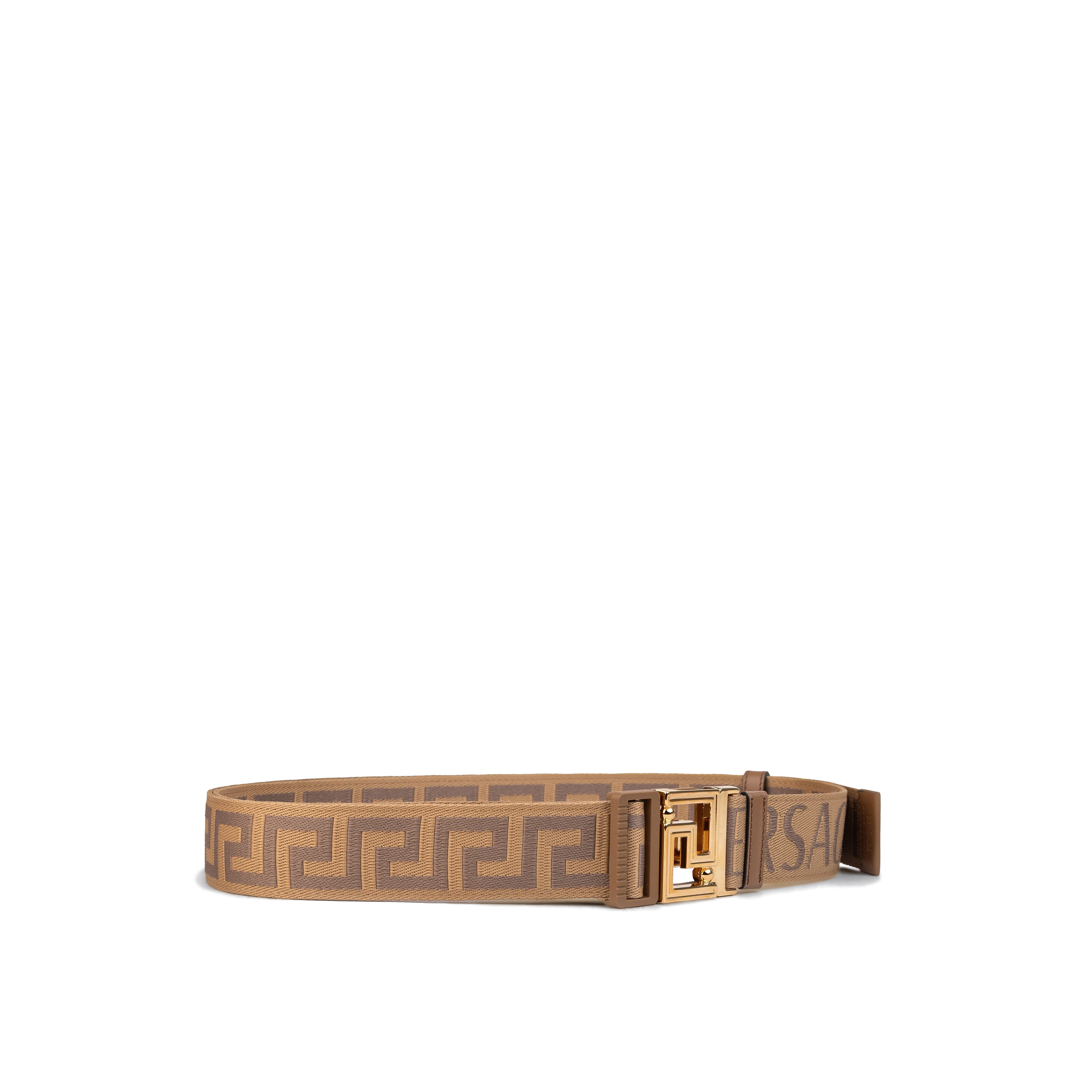 Cinturón Beige Versace Greca Monogram