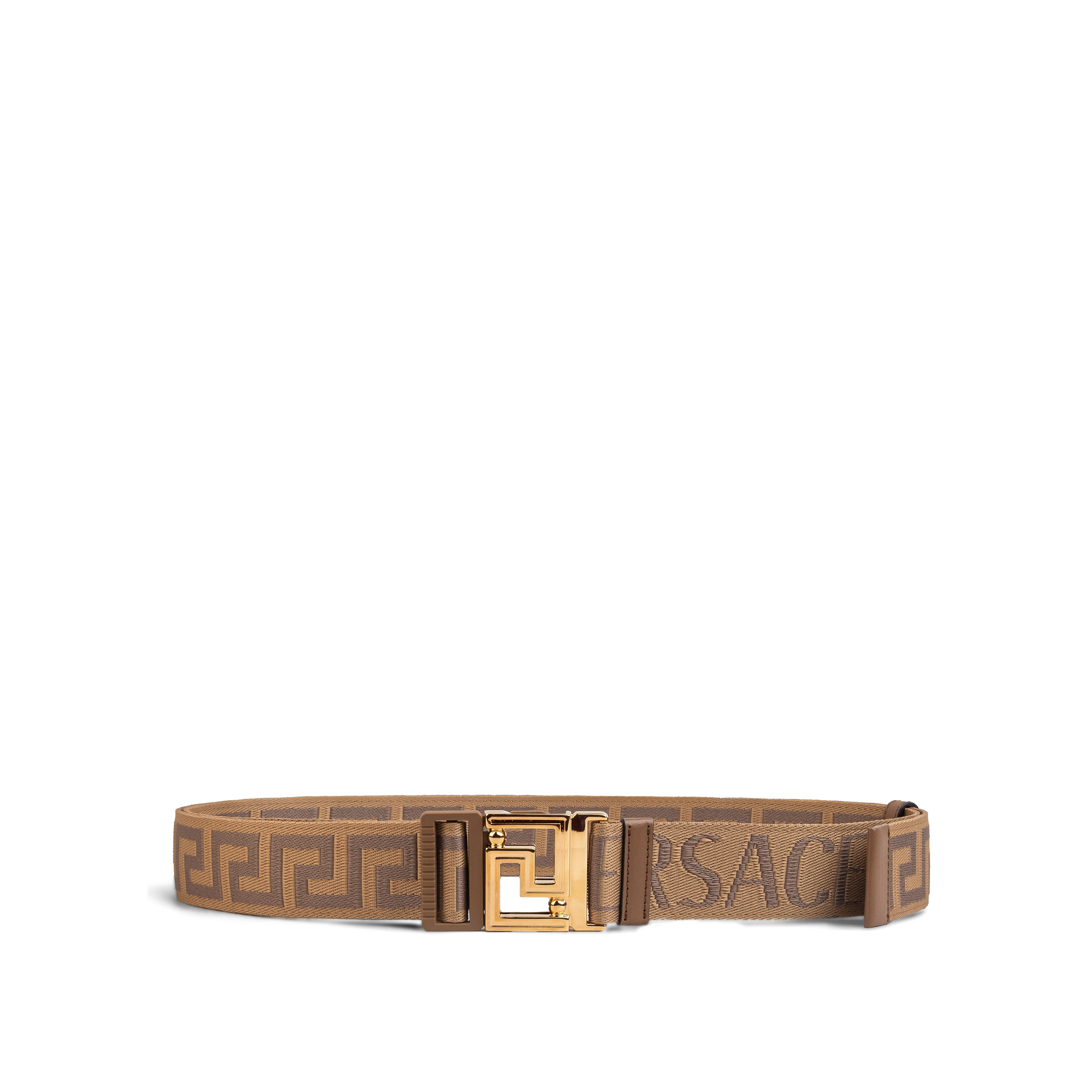 Cinturón Beige Versace Greca Monogram