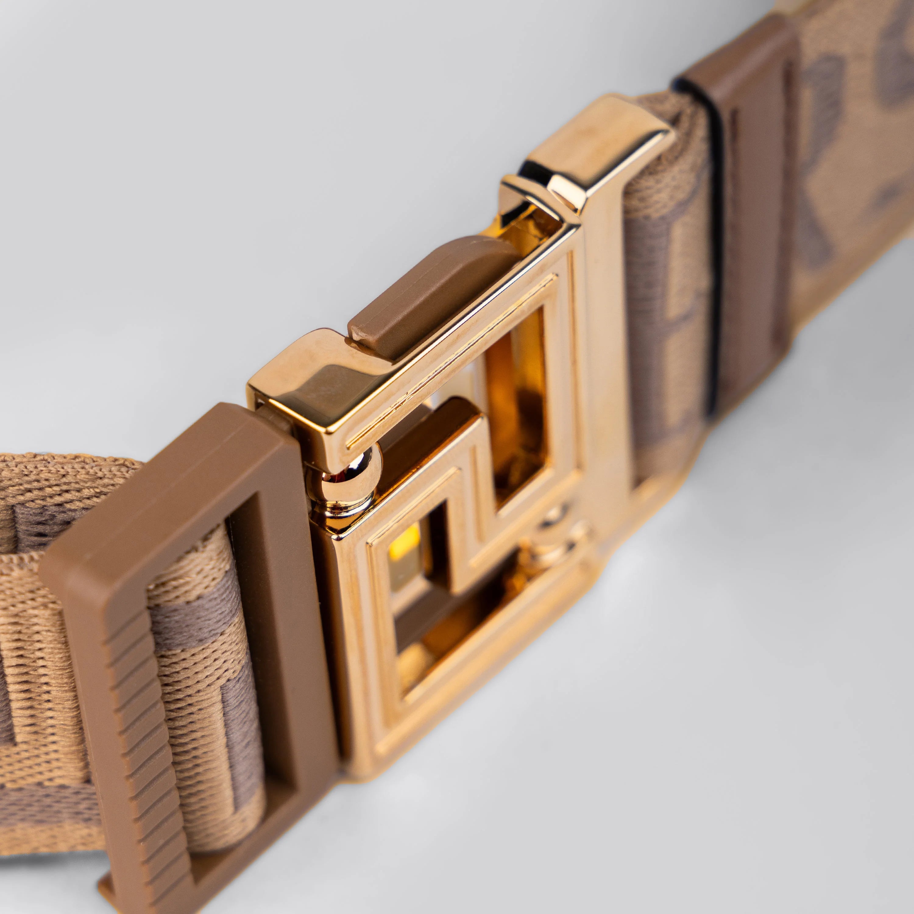 Cinturón Beige Versace Greca Monogram