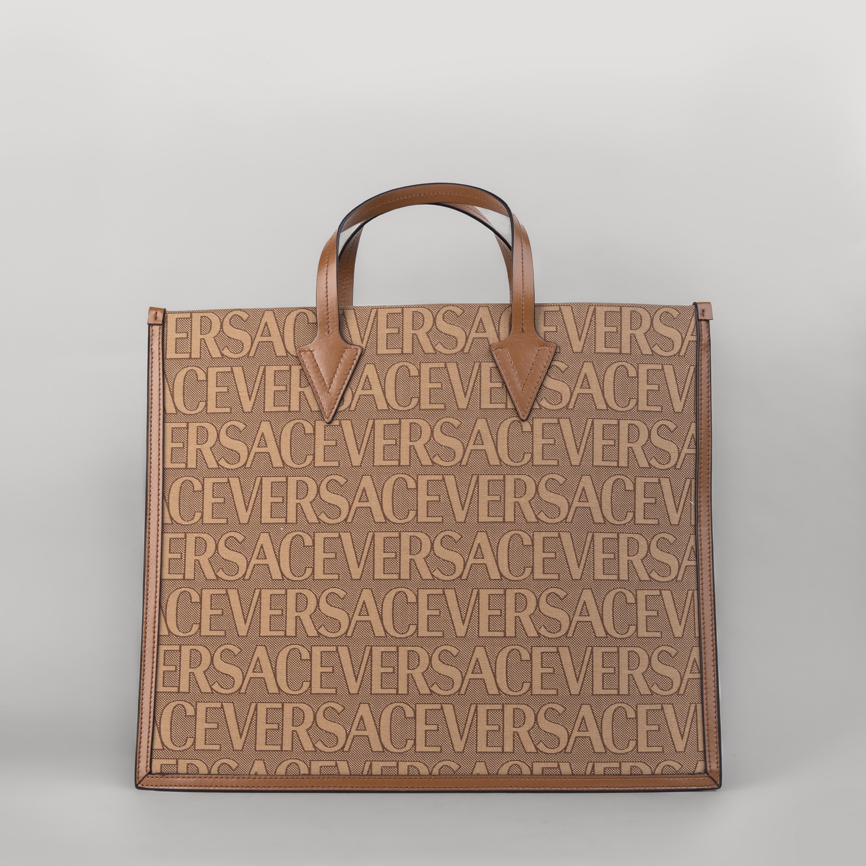 Bolso Beige Versace Allover Monogram