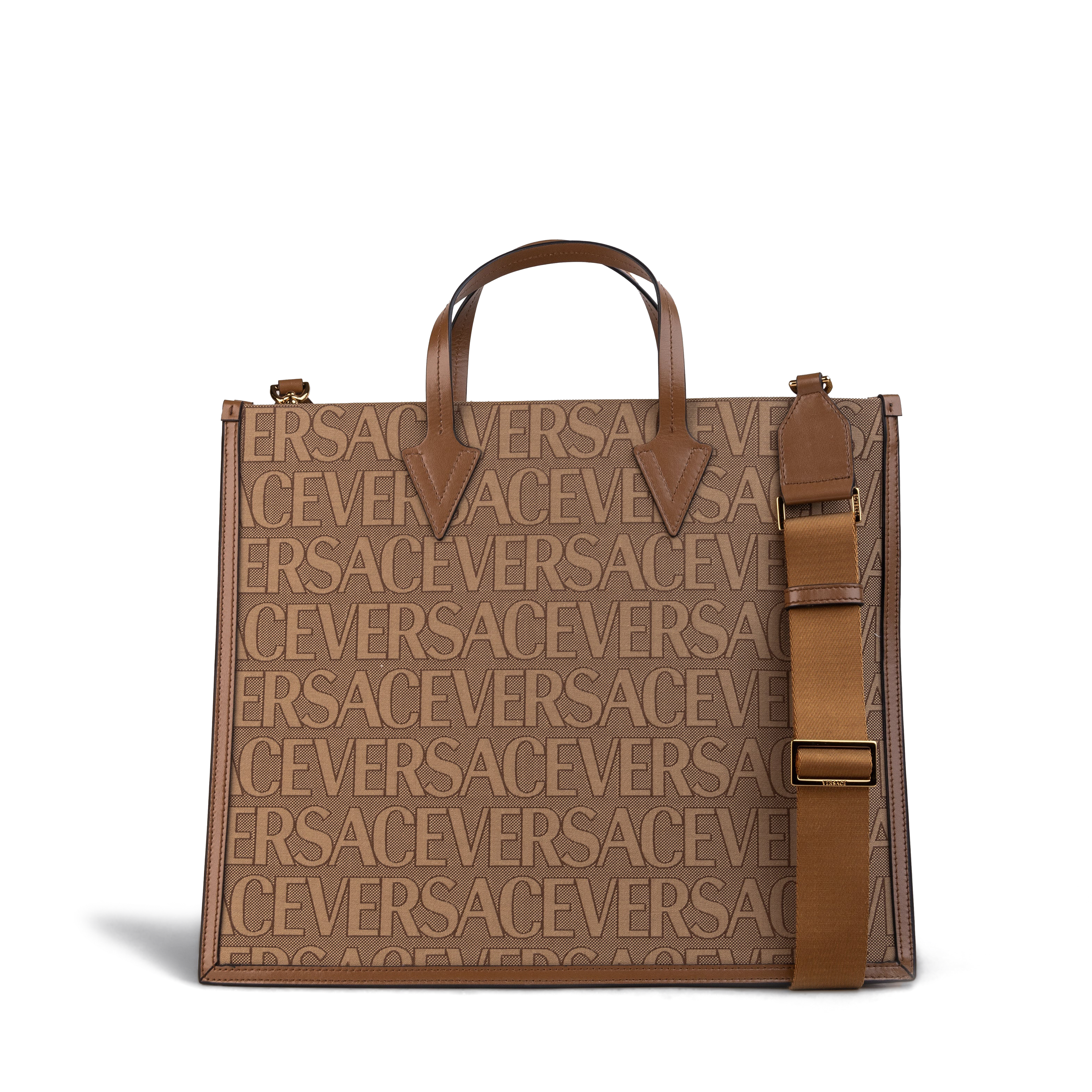 Bolso Beige Versace Allover Monogram