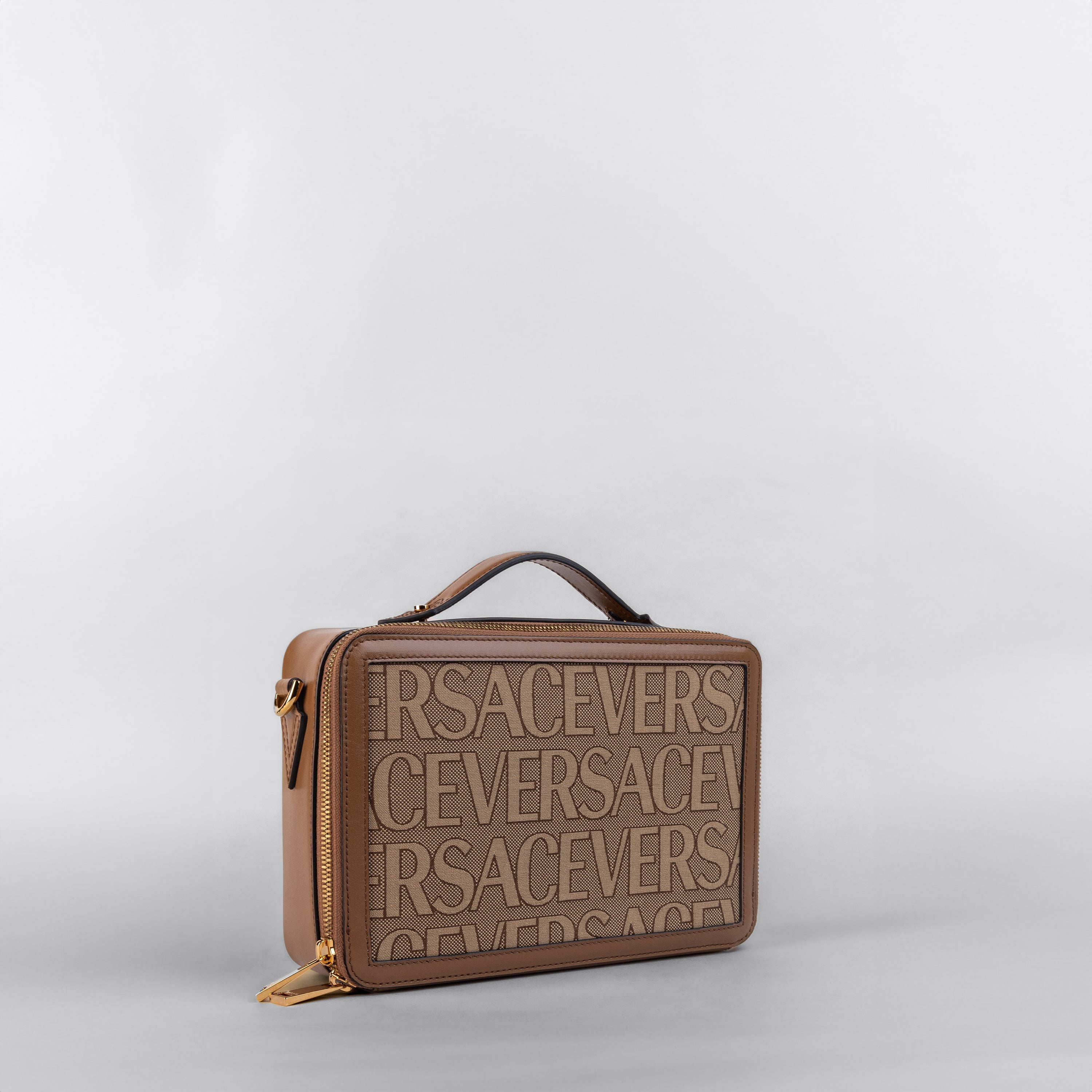 Bolso Beige Versace Allover Monogram