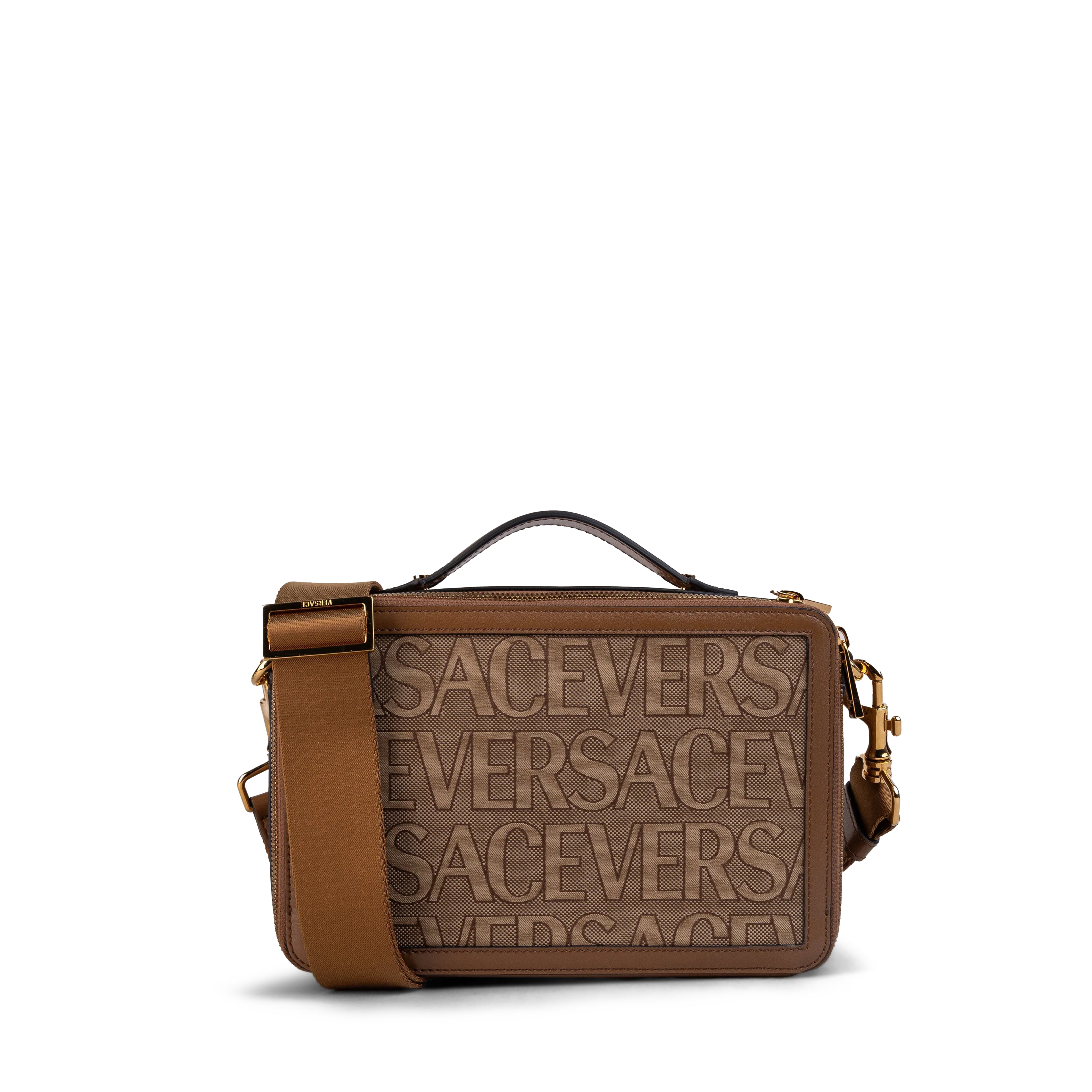 Bolso Beige Versace Allover Monogram