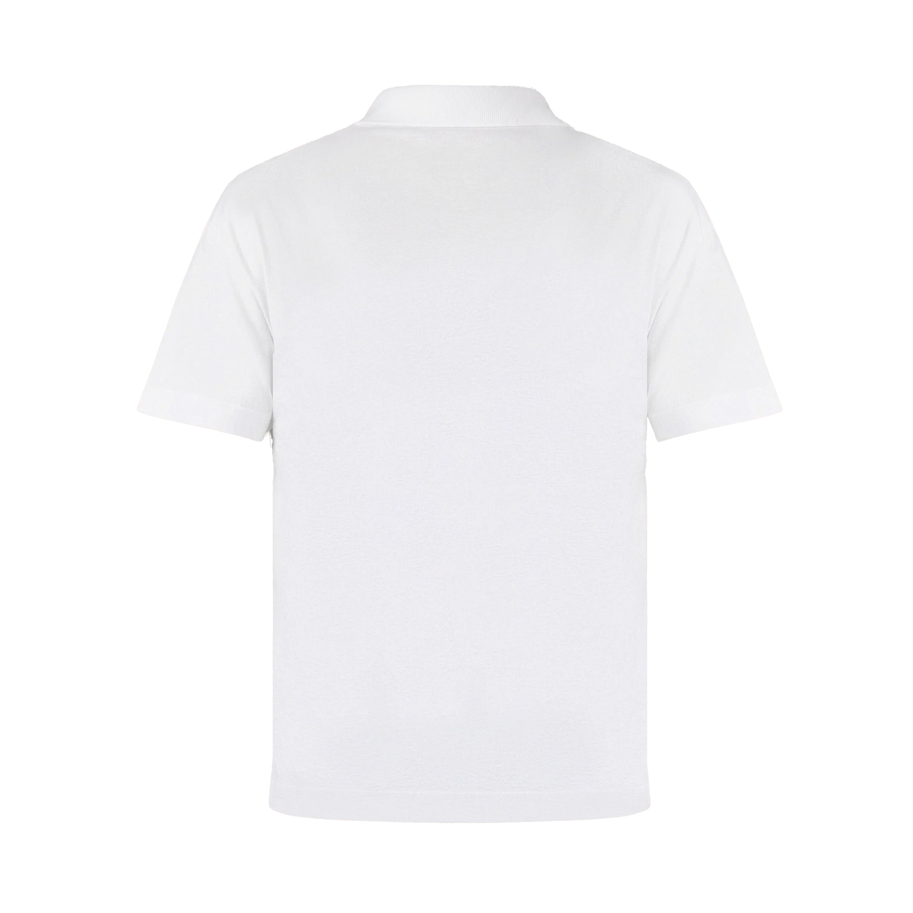Camiseta Tipo Polo Blanca Versace Embroidered Logo