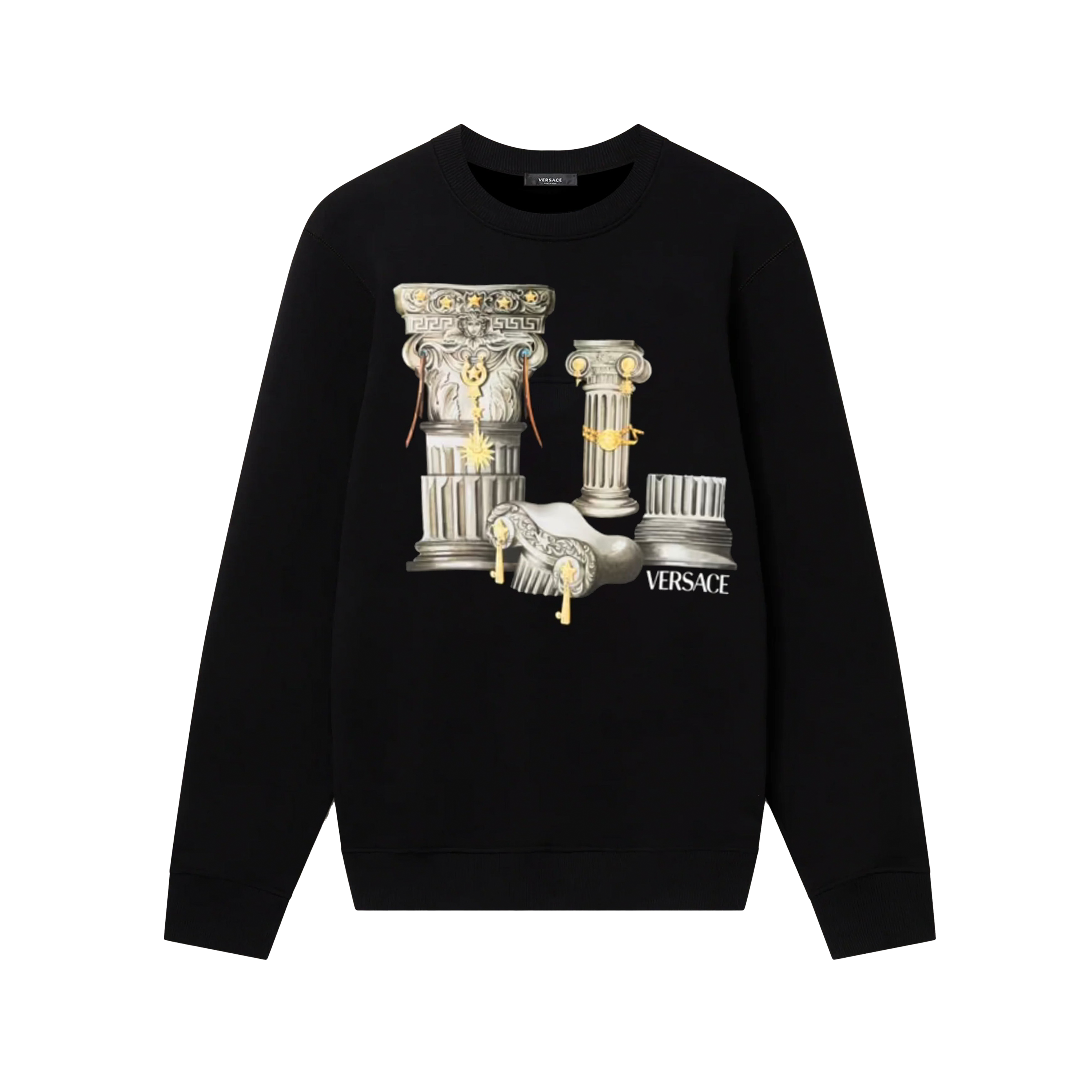 Buzo Negro Versace Columns