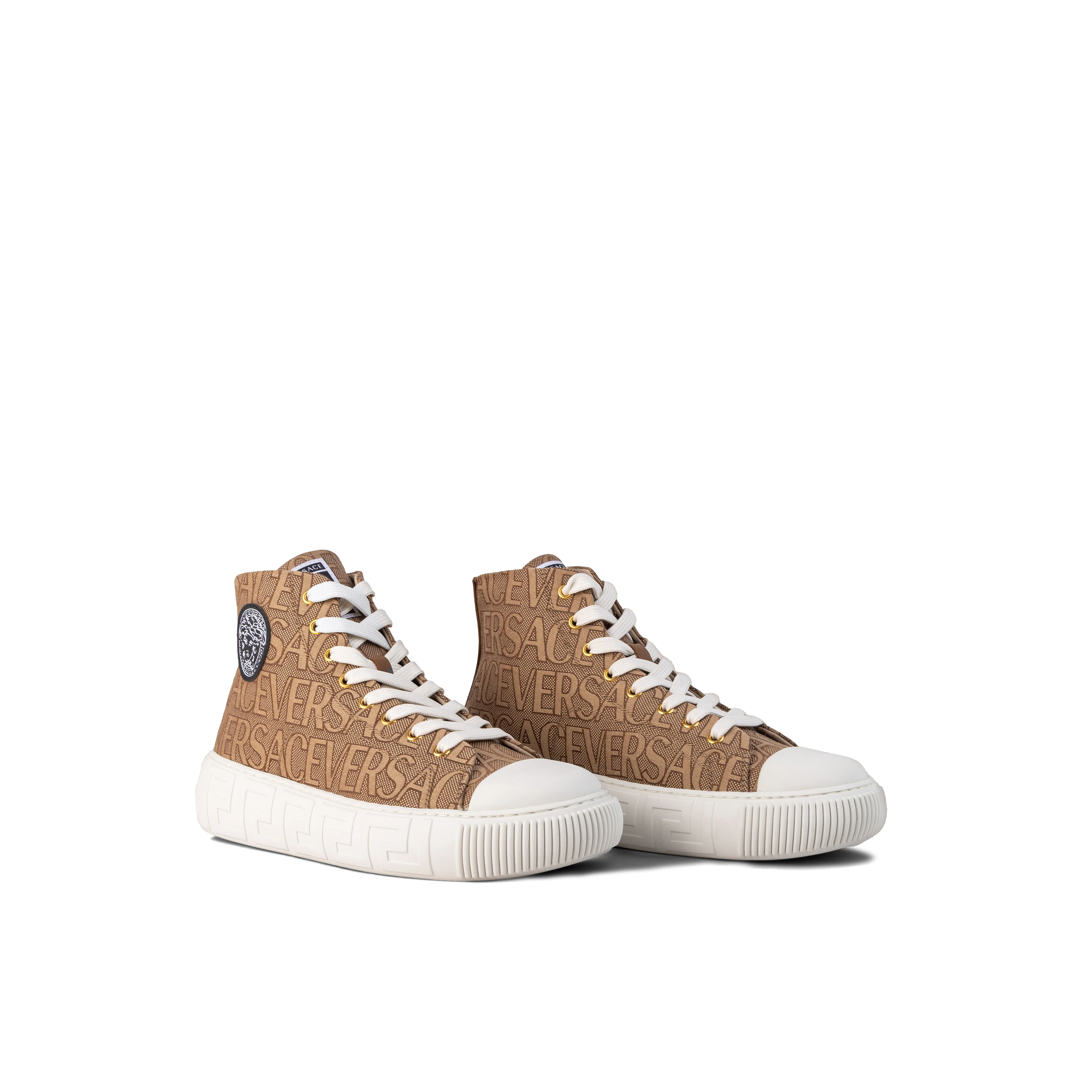 Sneakers Beige Versace Monogram