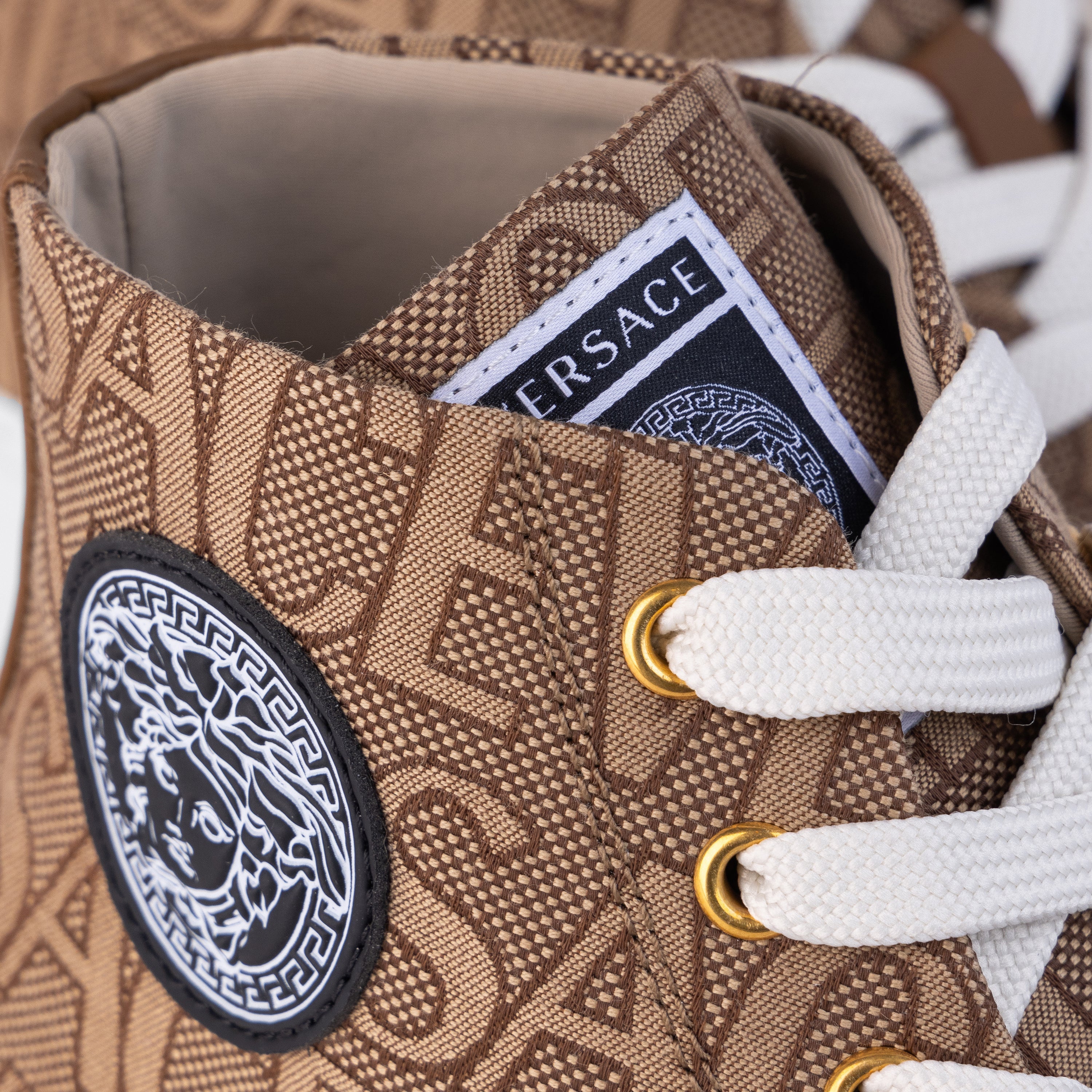 Sneakers Beige Versace Monogram