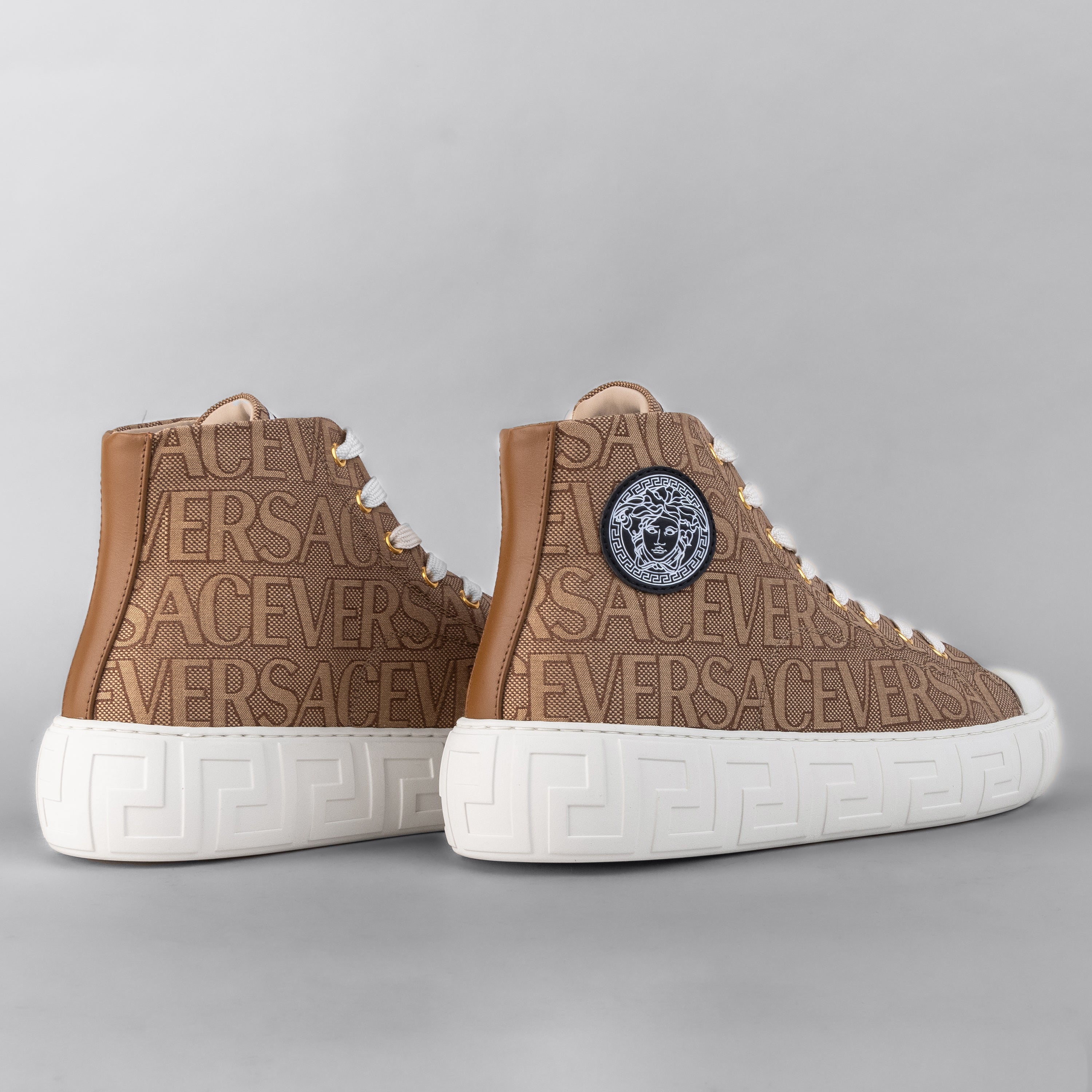 Sneakers Beige Versace Monogram