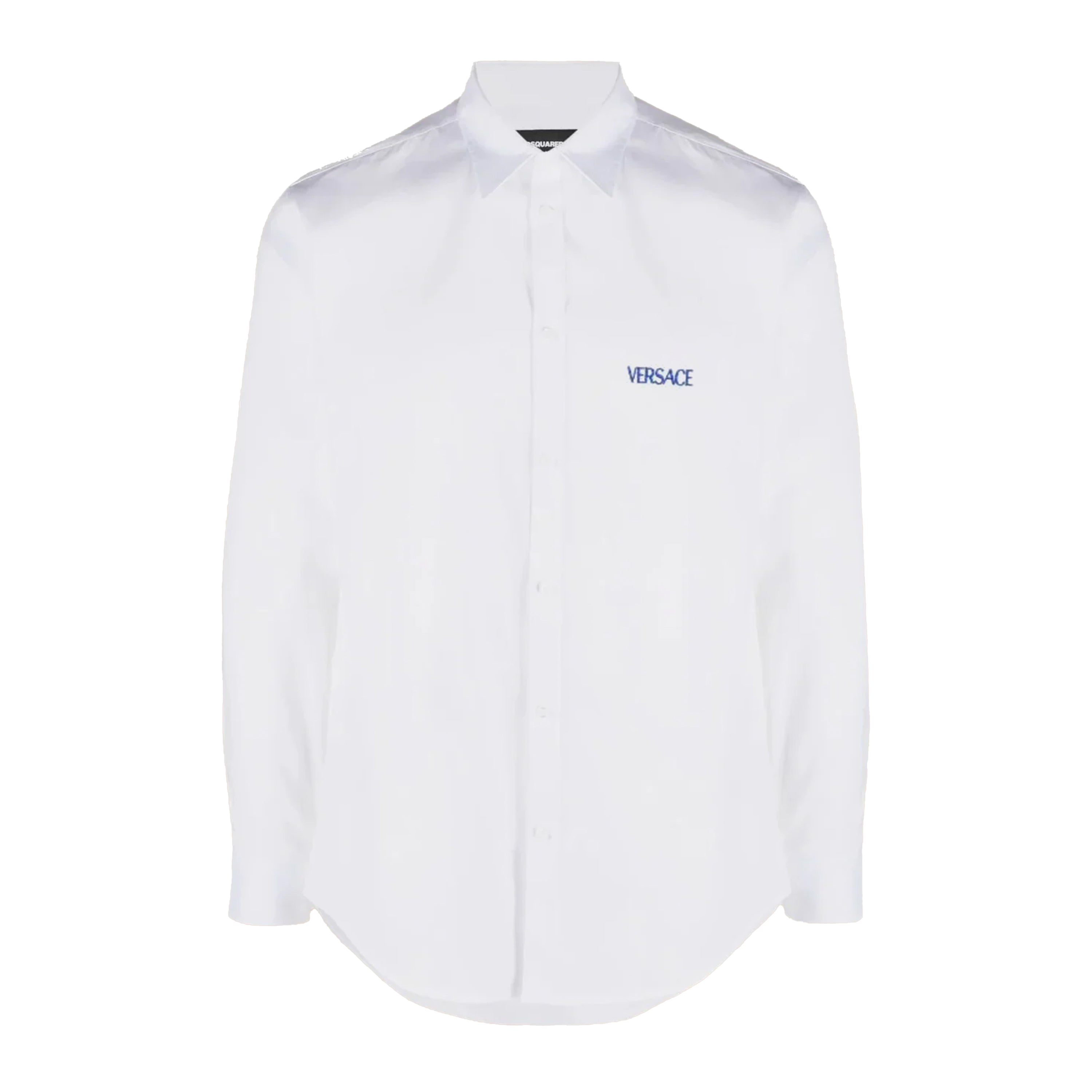 Camisa Blanca Versace Blue Logo