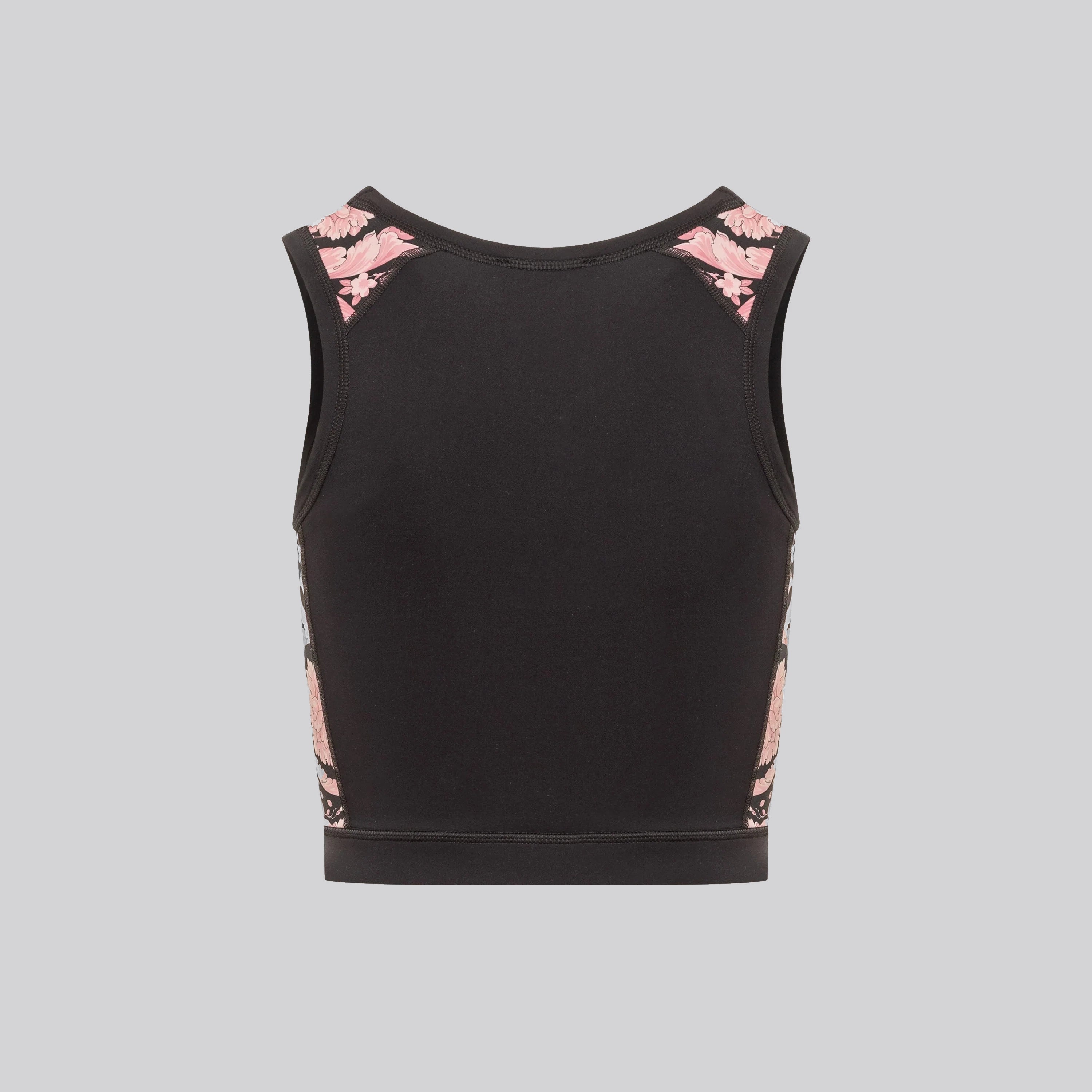 Top Negro Versace Pink Baroque