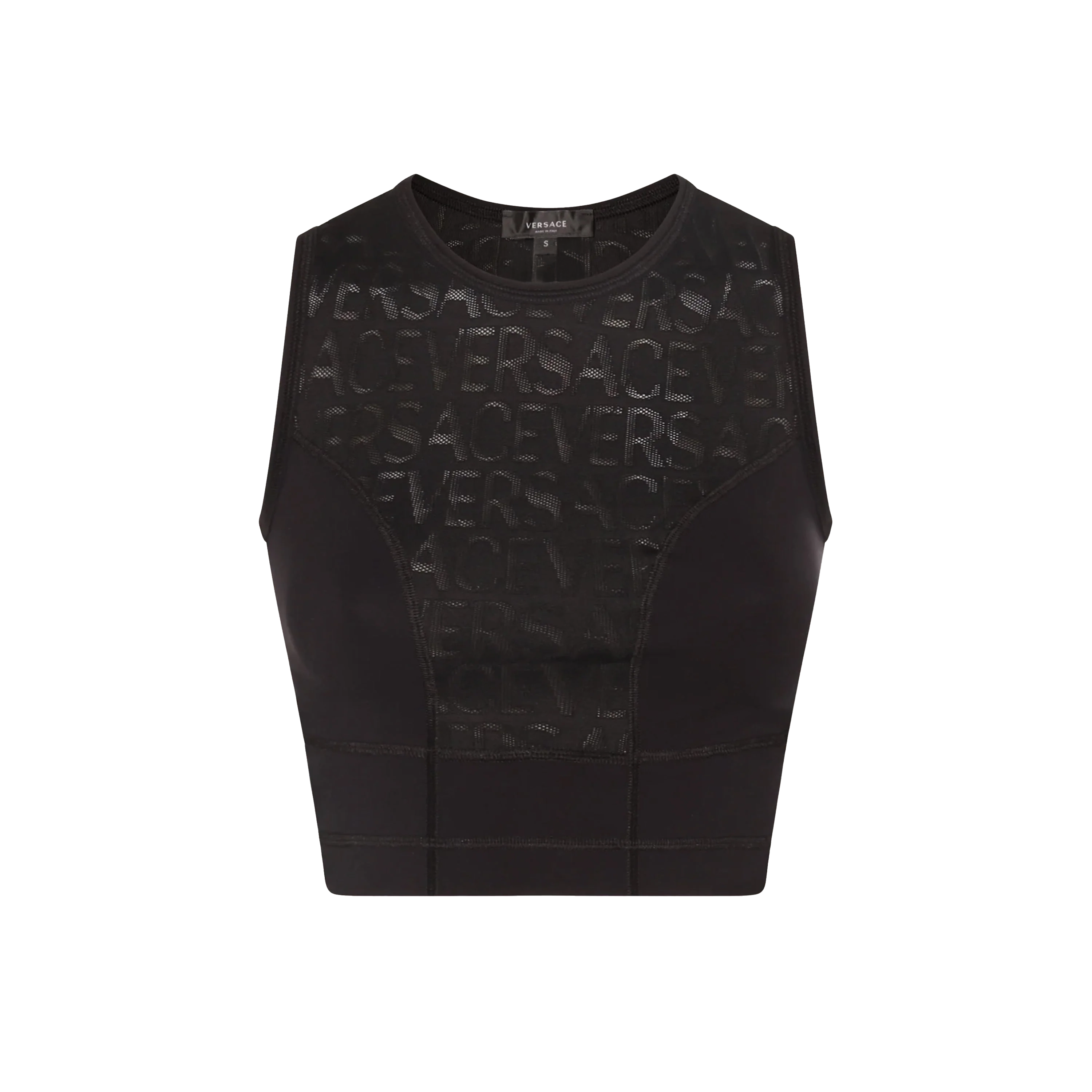 Top Negro Versace Black Monogram