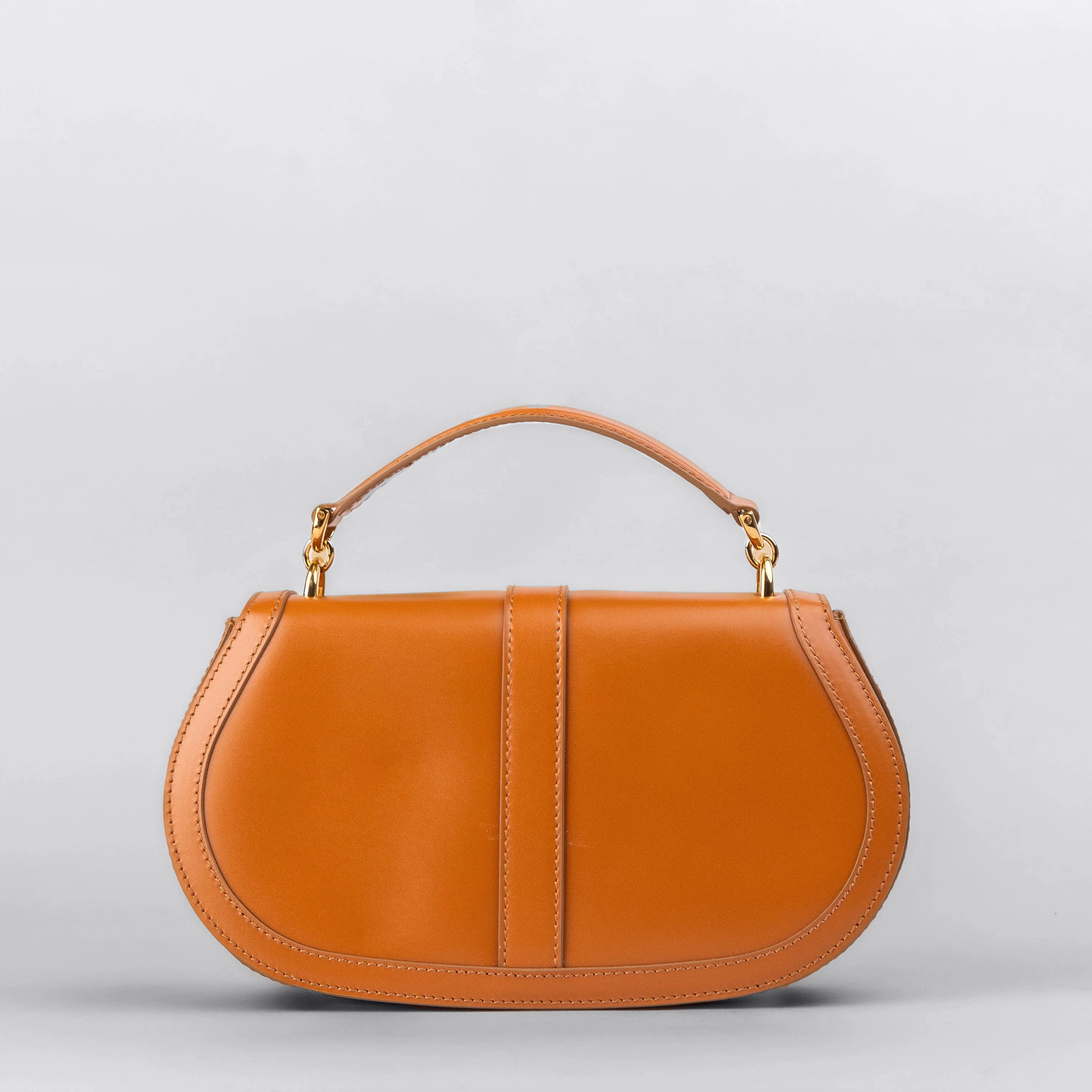 Cartera Café Versace Gold Greca Goddess