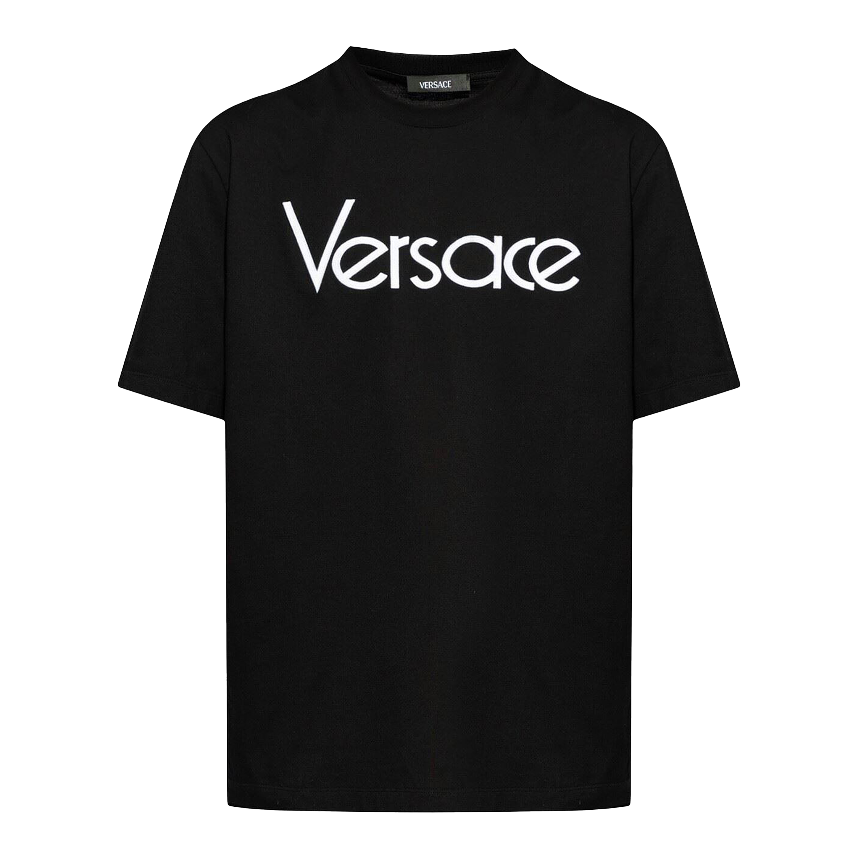 Camiseta Negra Versace Logo