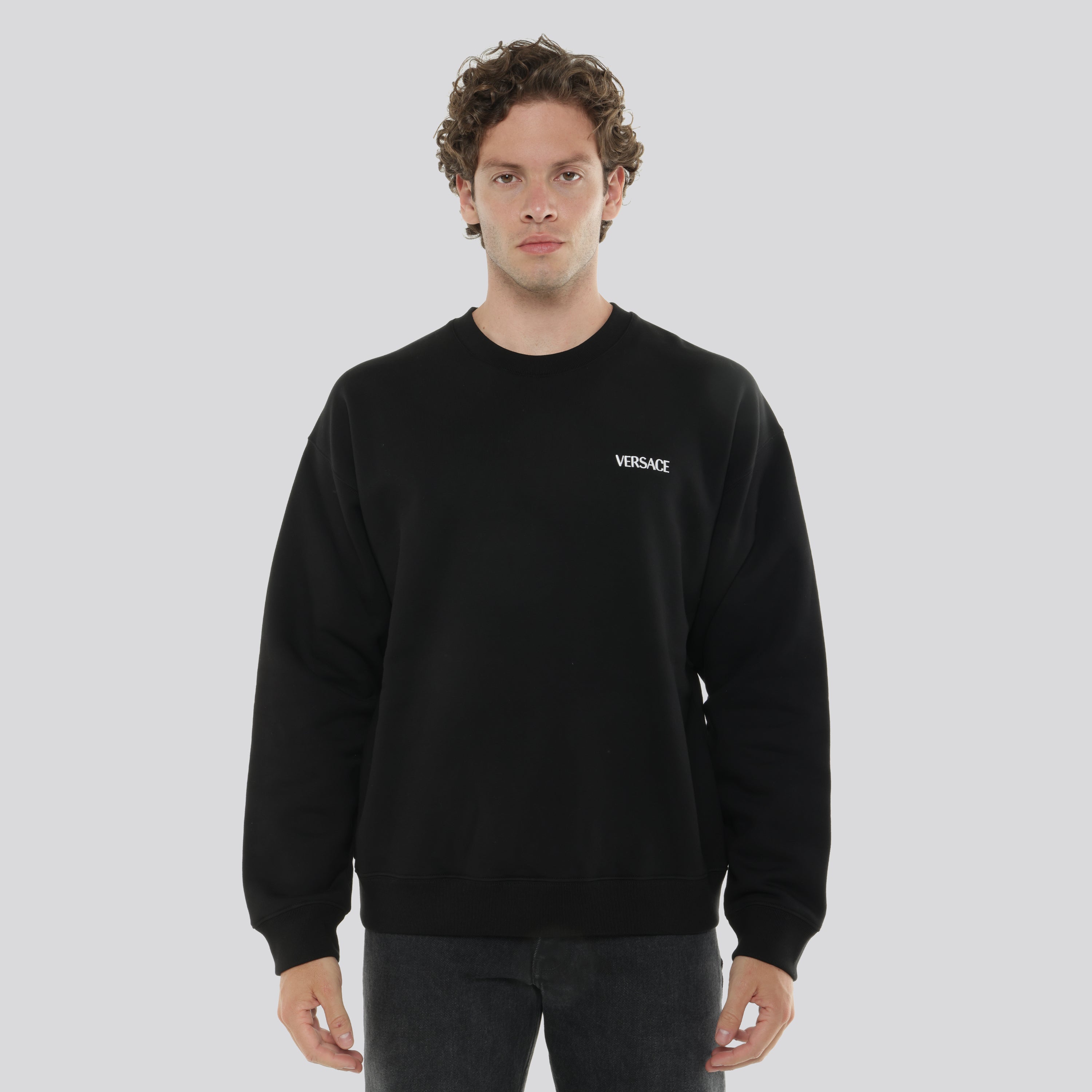 Buzo Negro Versace Logo