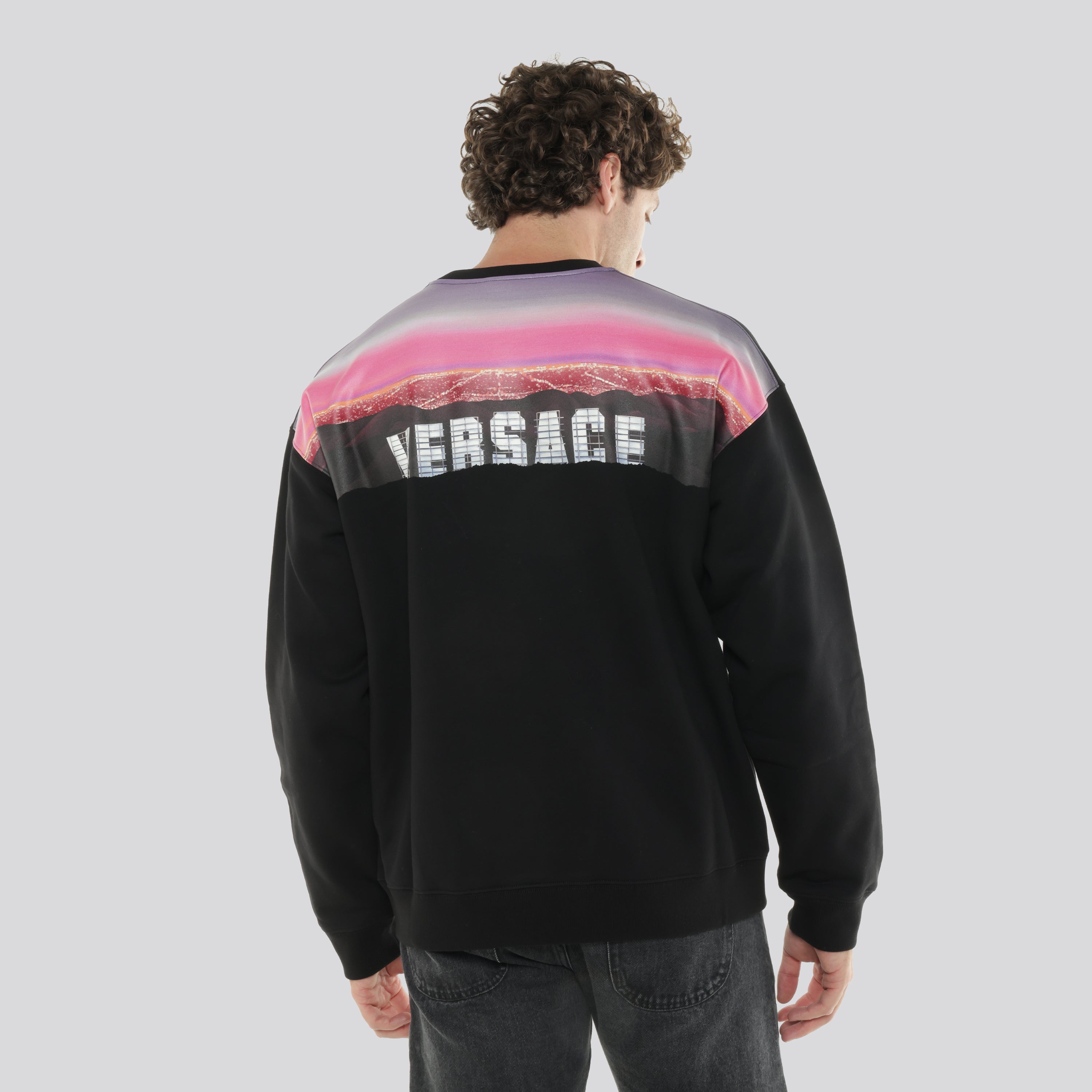 Buzo Negro Versace Logo