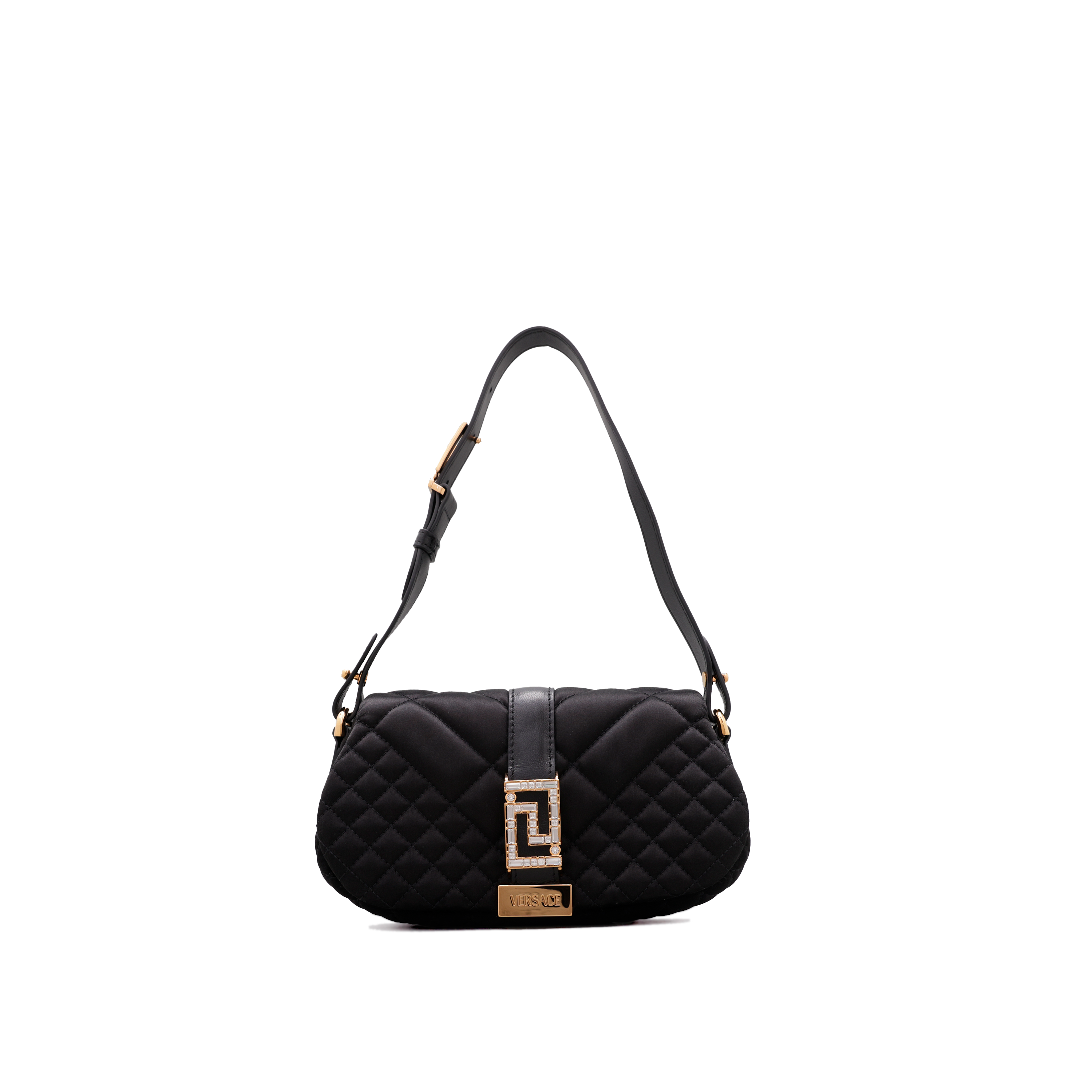 Cartera Negro Versace Greca Goddess