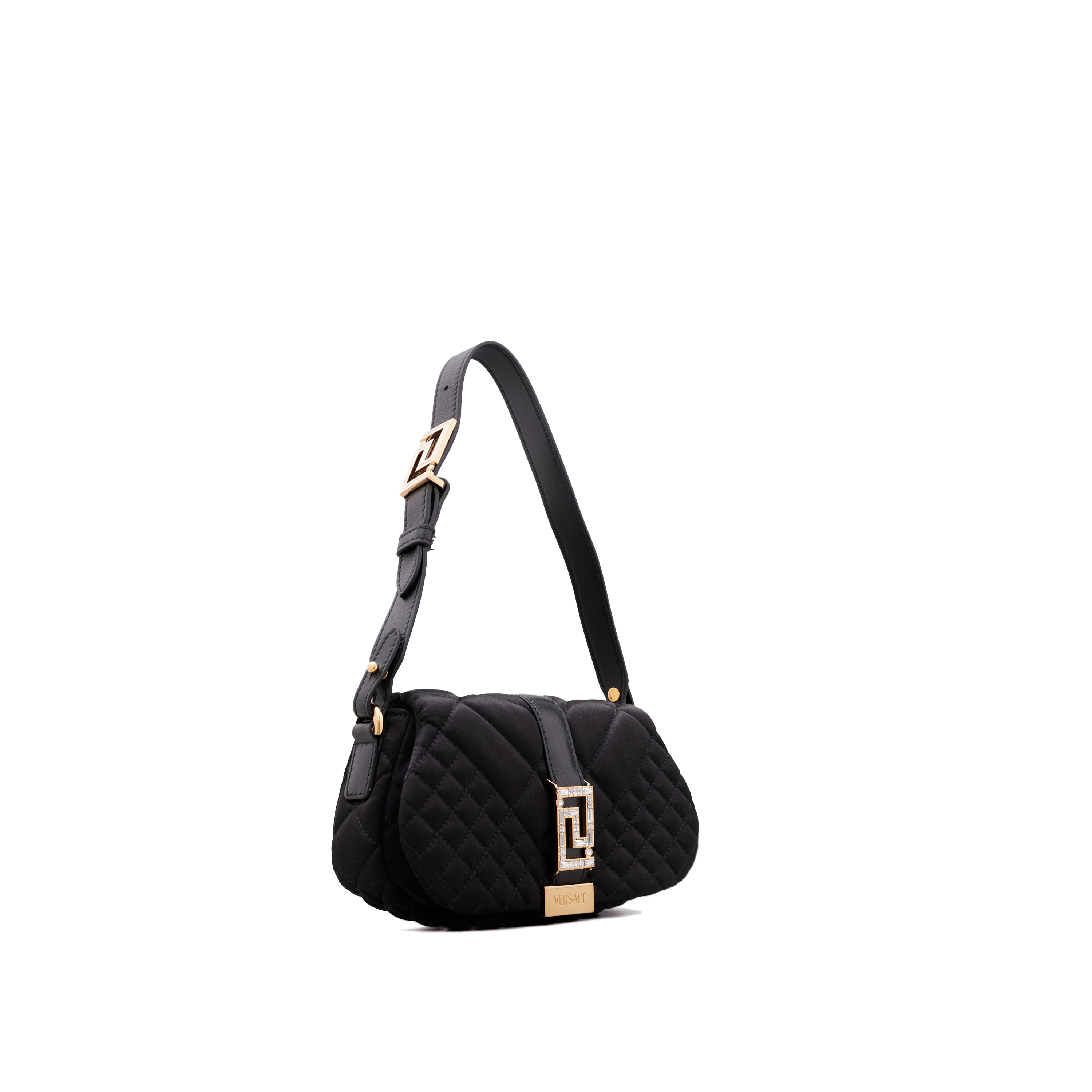 Cartera Negro Versace Greca Goddess