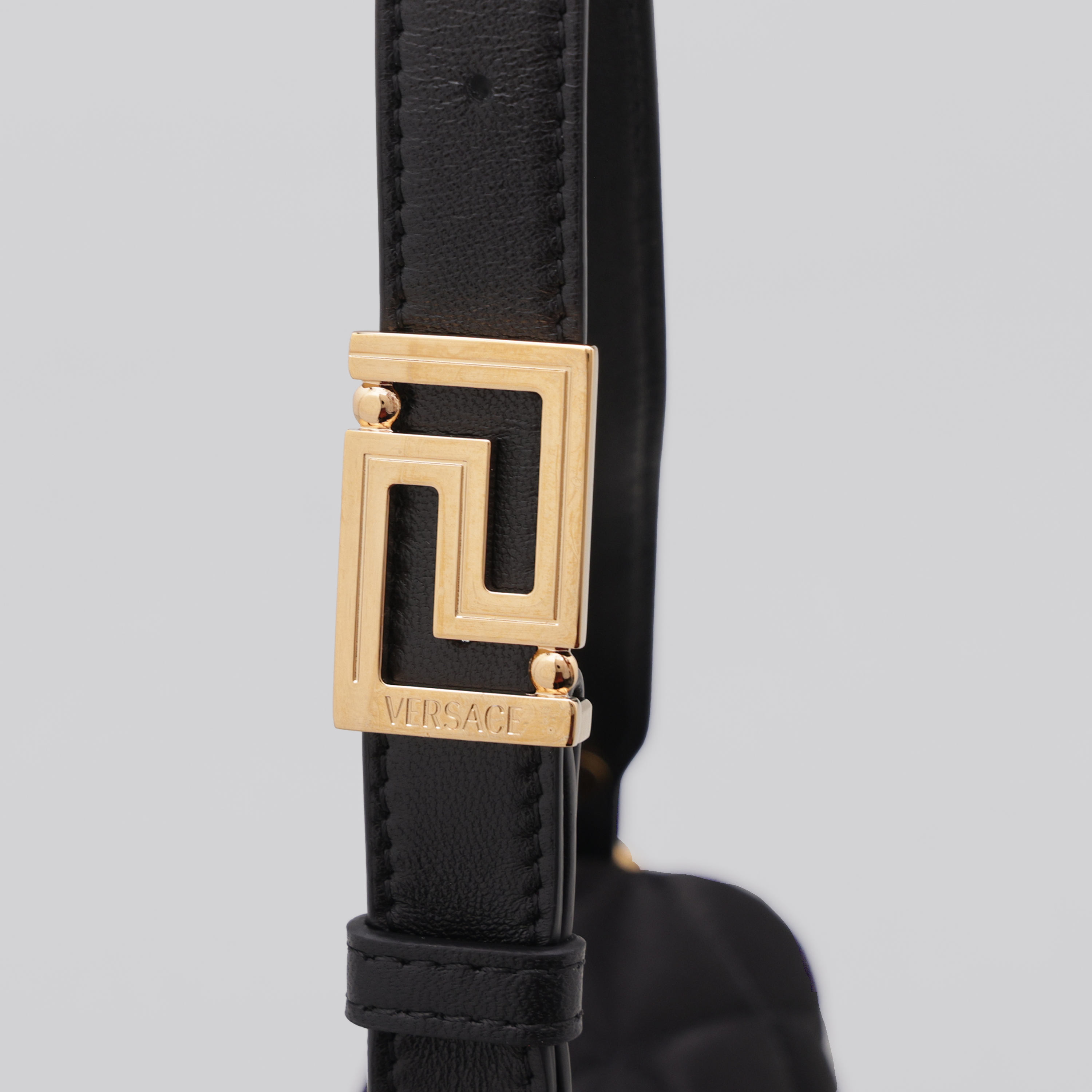 Cartera Negro Versace Greca Goddess