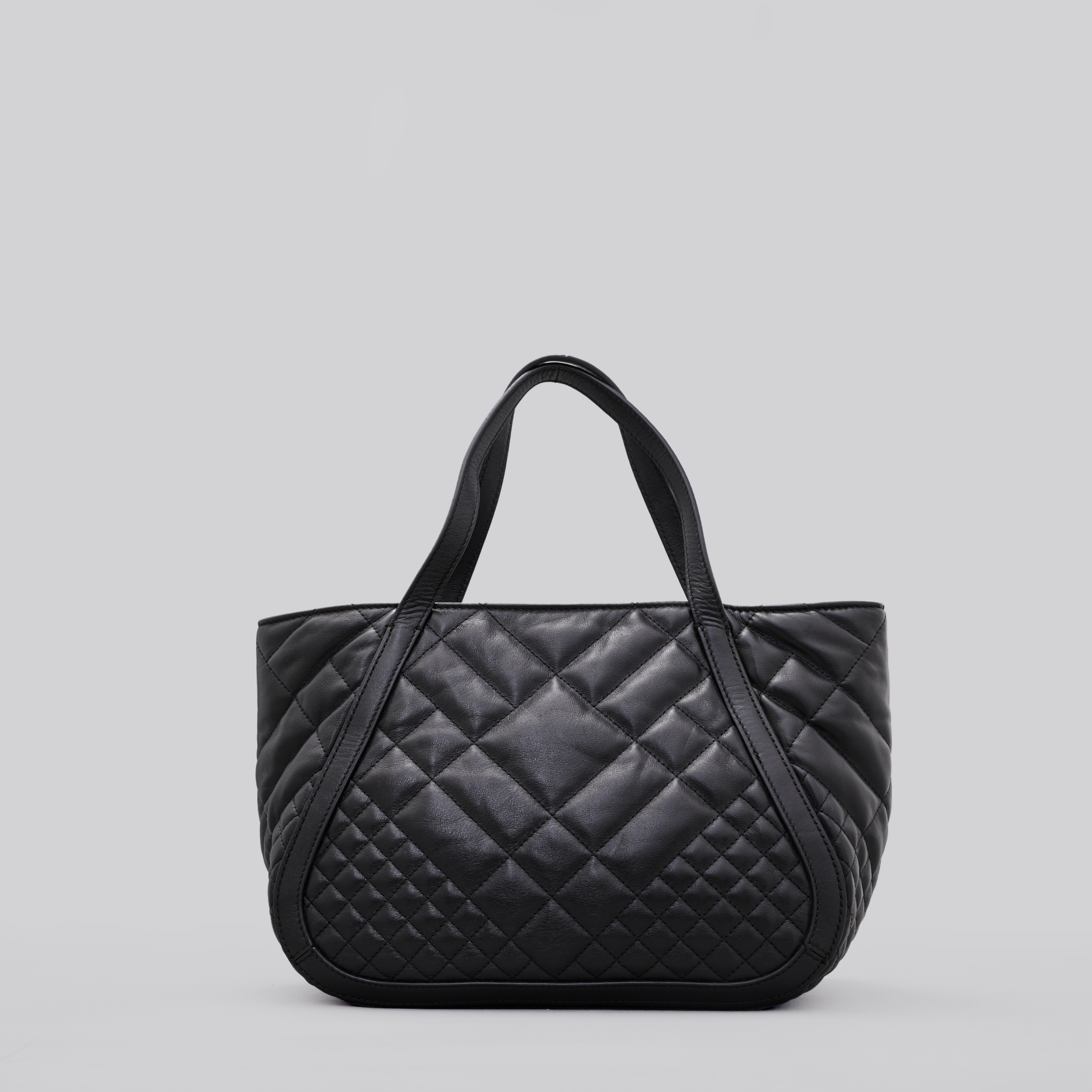 Cartera Negro Versace Tote Greca Goddess