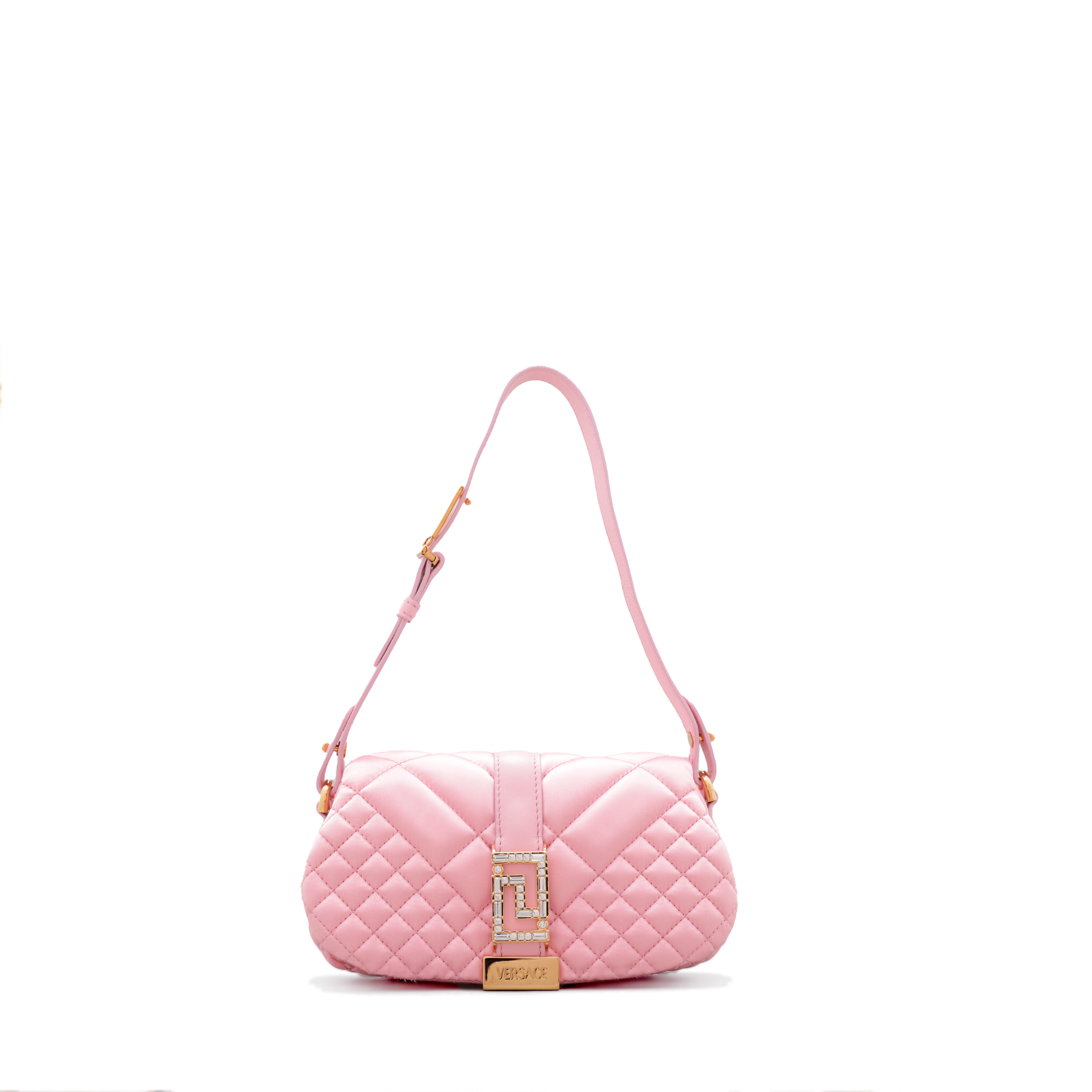 Cartera Rosado Versace Greca Goddess