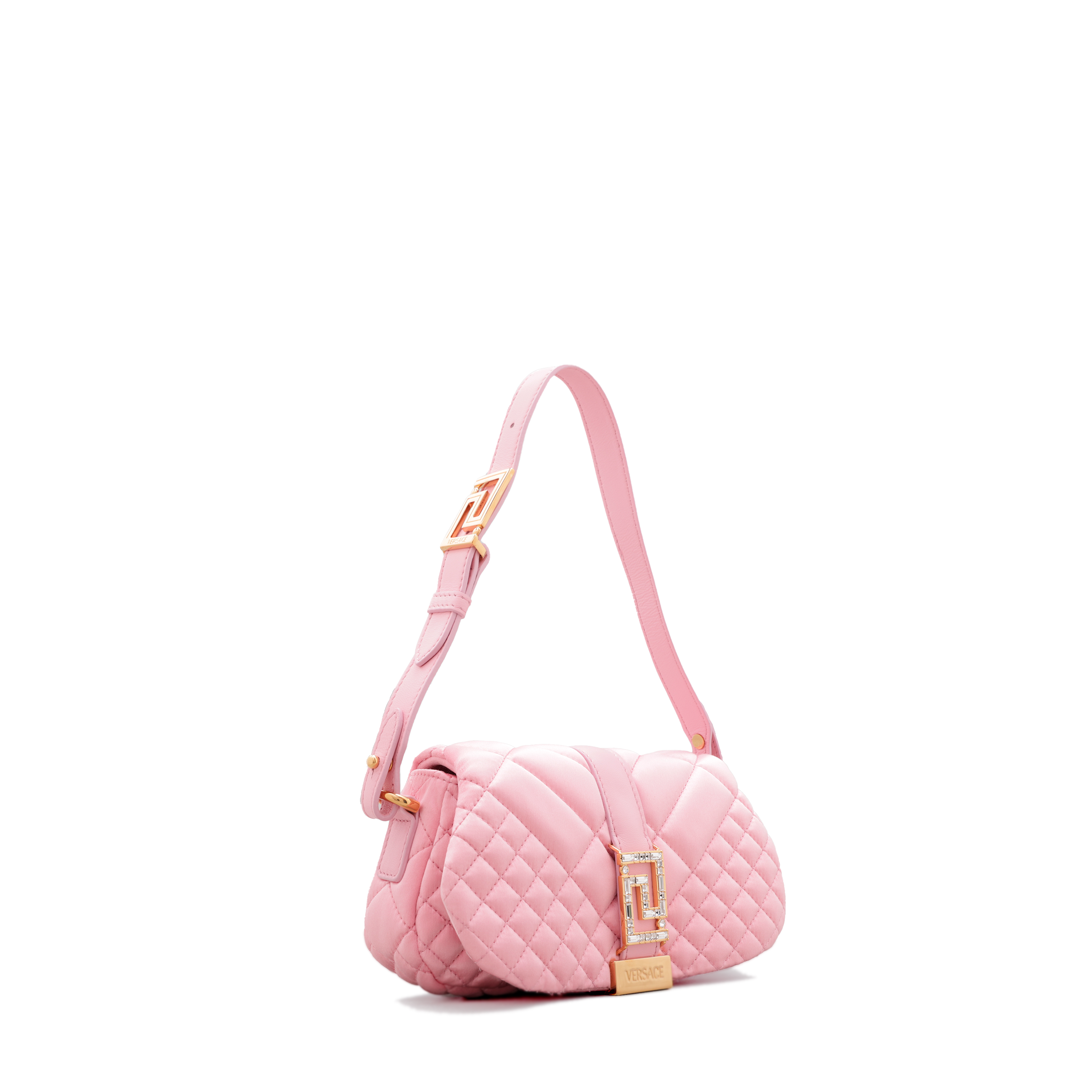 Cartera Rosado Versace Greca Goddess
