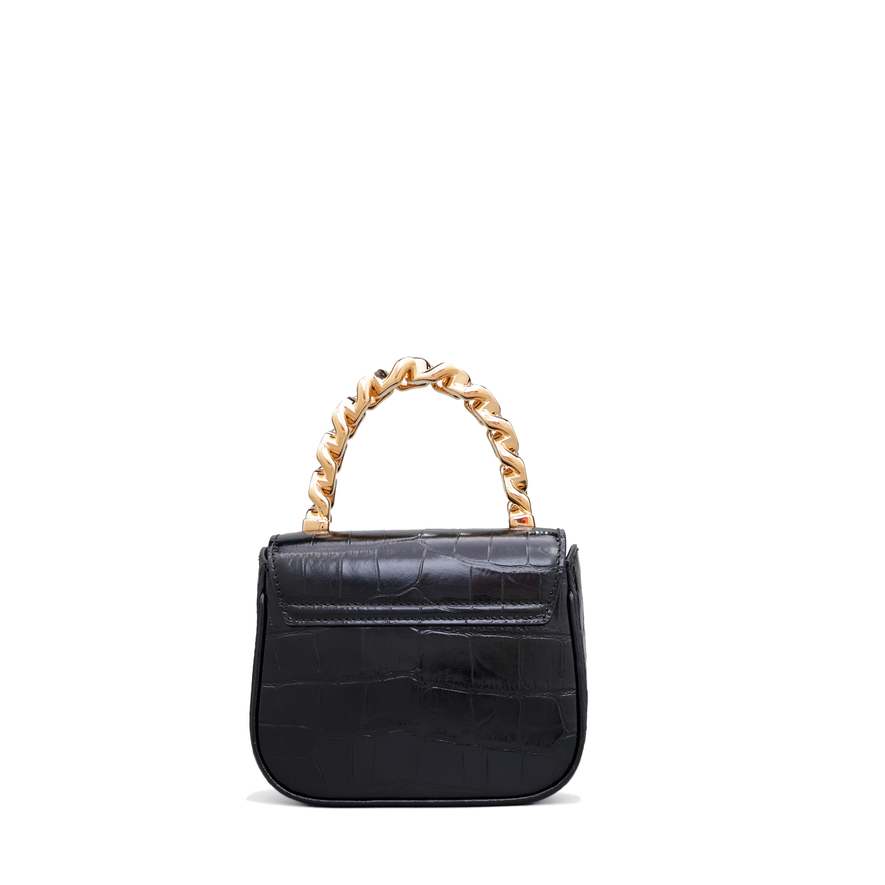 Cartera Negra Versace Goddess Croco
