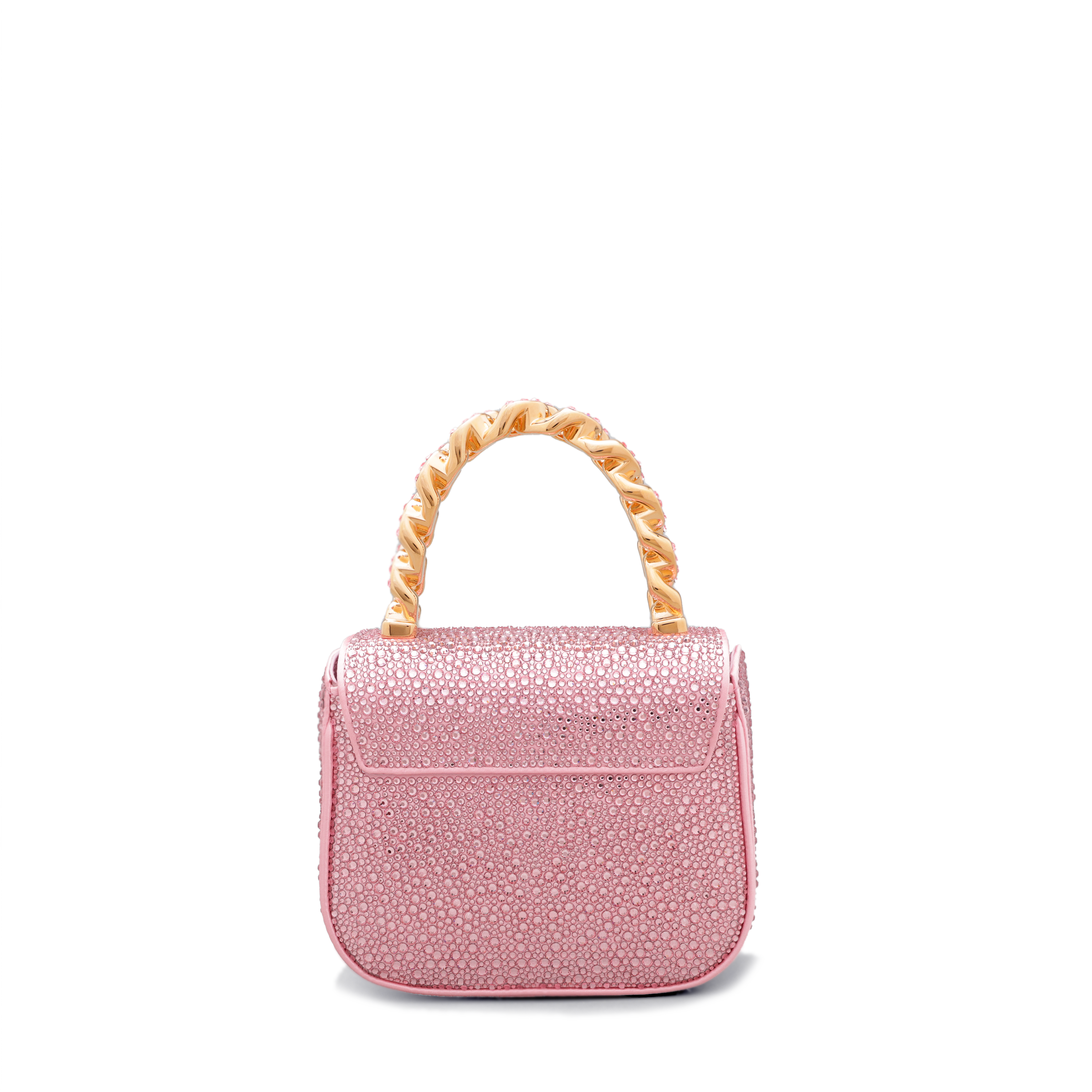Cartera Rosado Versace La Medusa Crystals