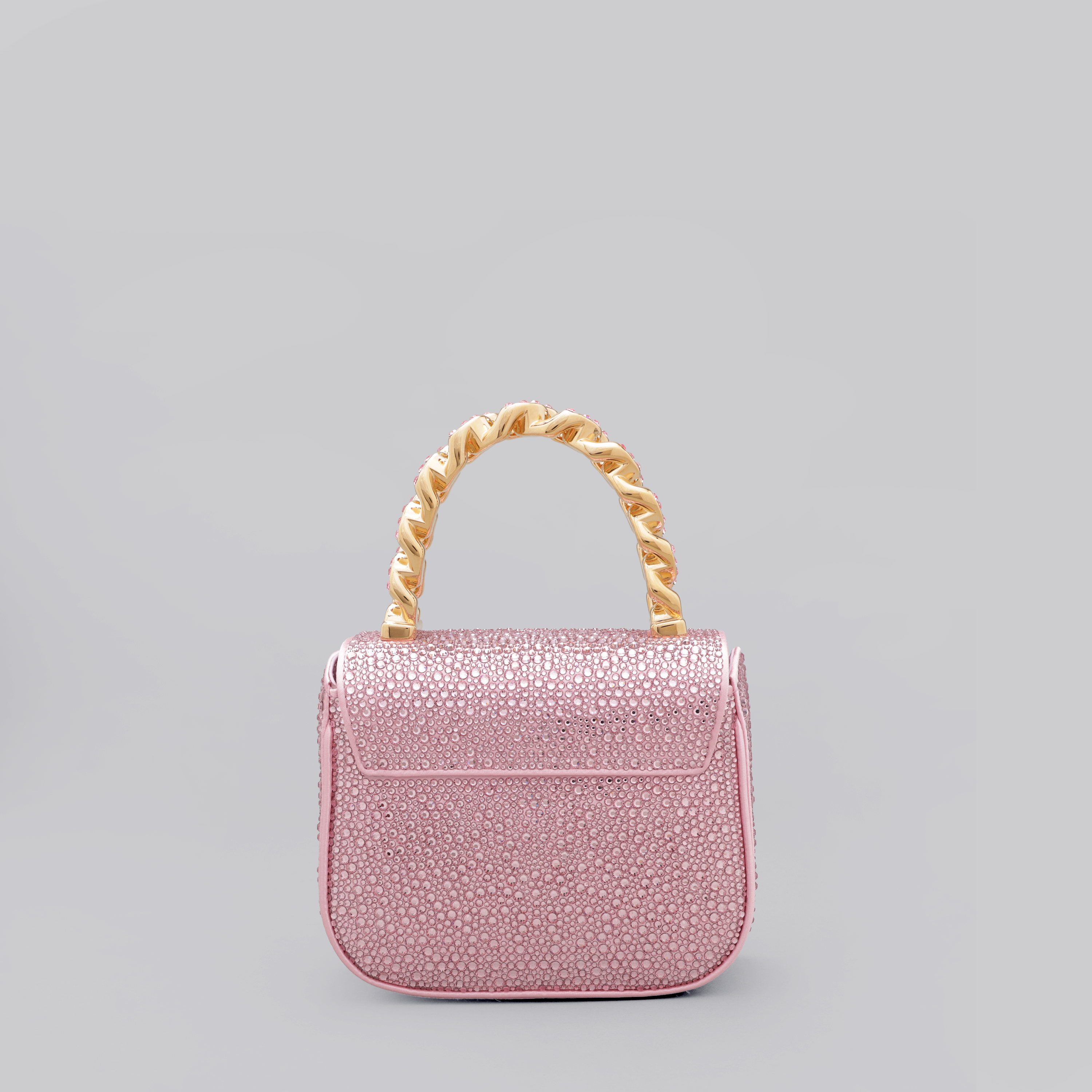 Cartera Rosado Versace La Medusa Crystals