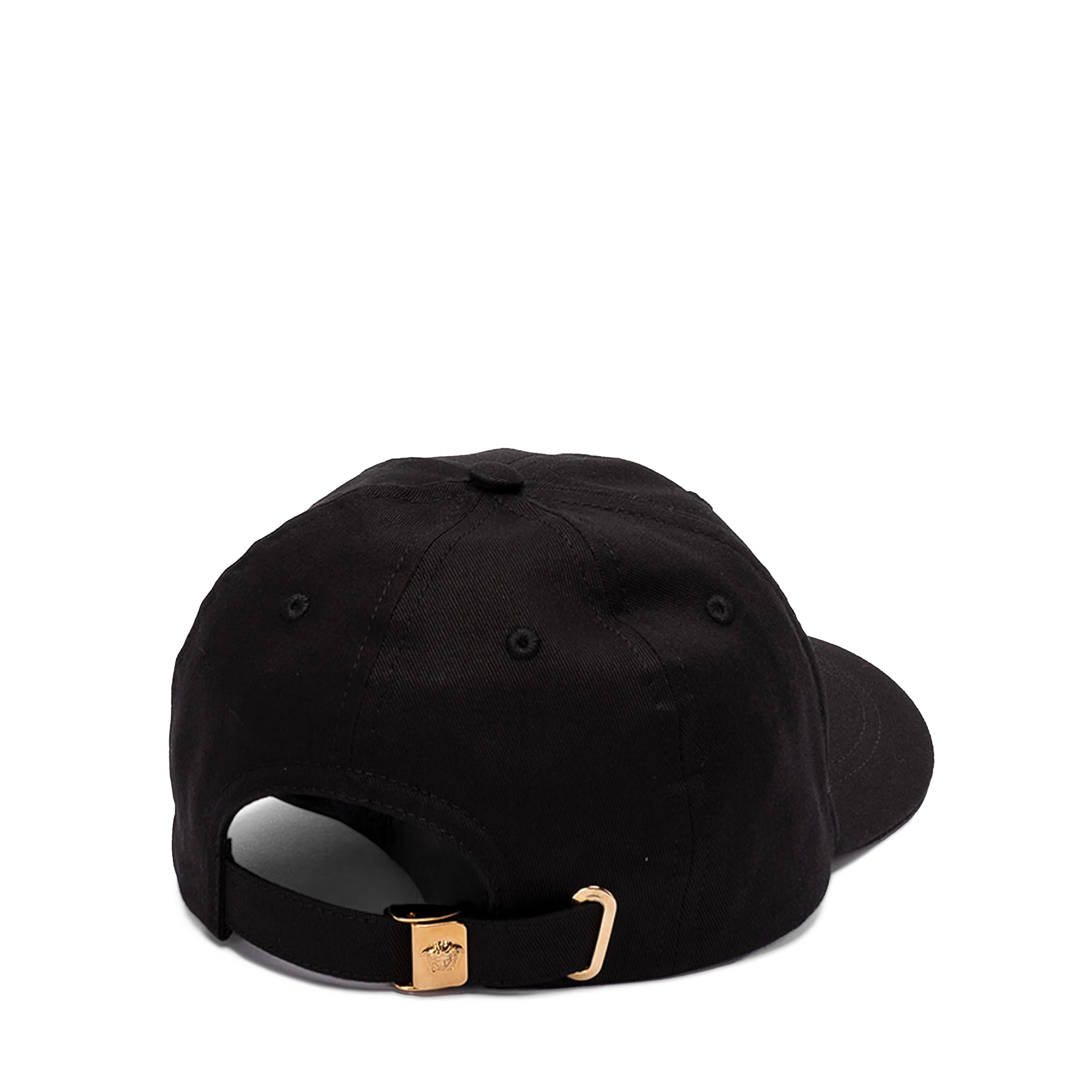 Gorra Negra Versace Gold Logo