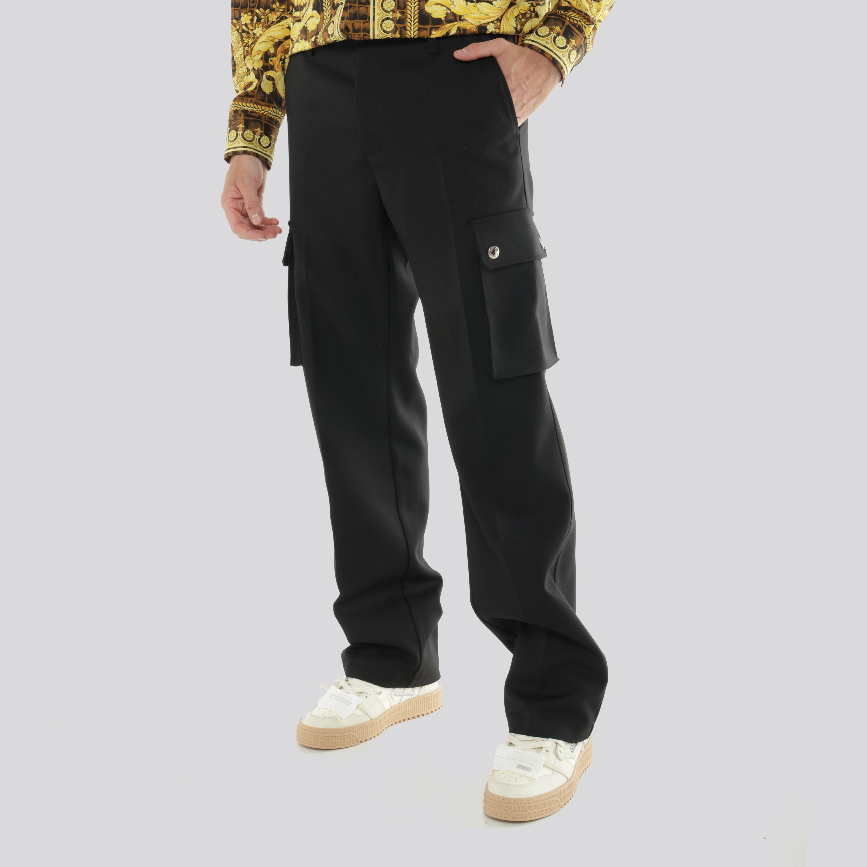 Pantalón Negro Versace Versace