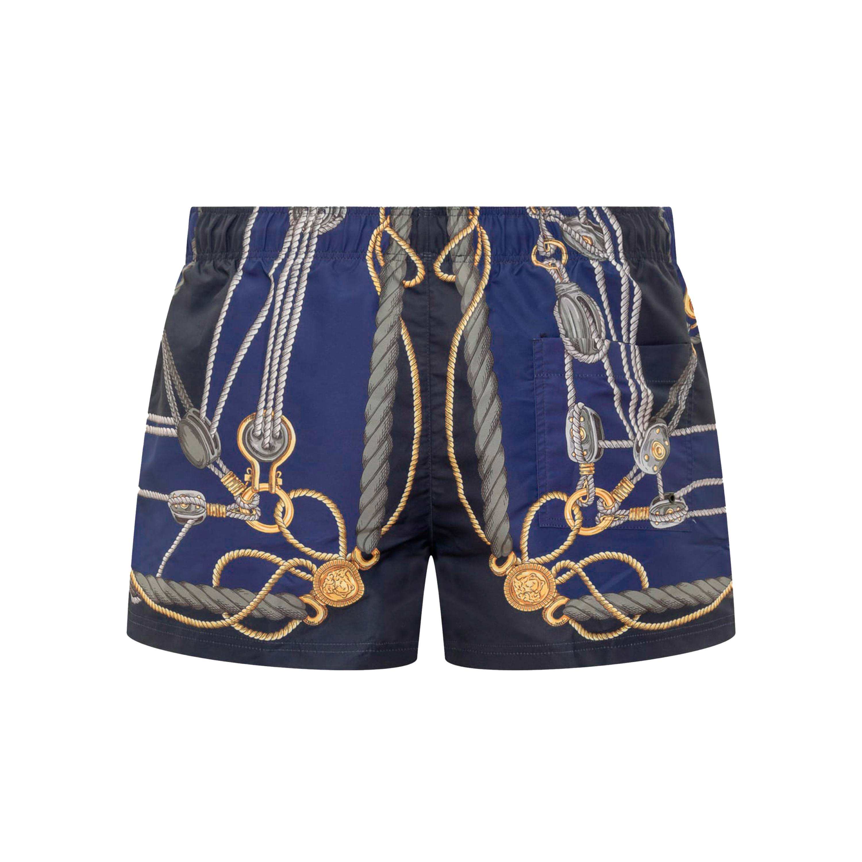 Pantaloneta Azul Versace