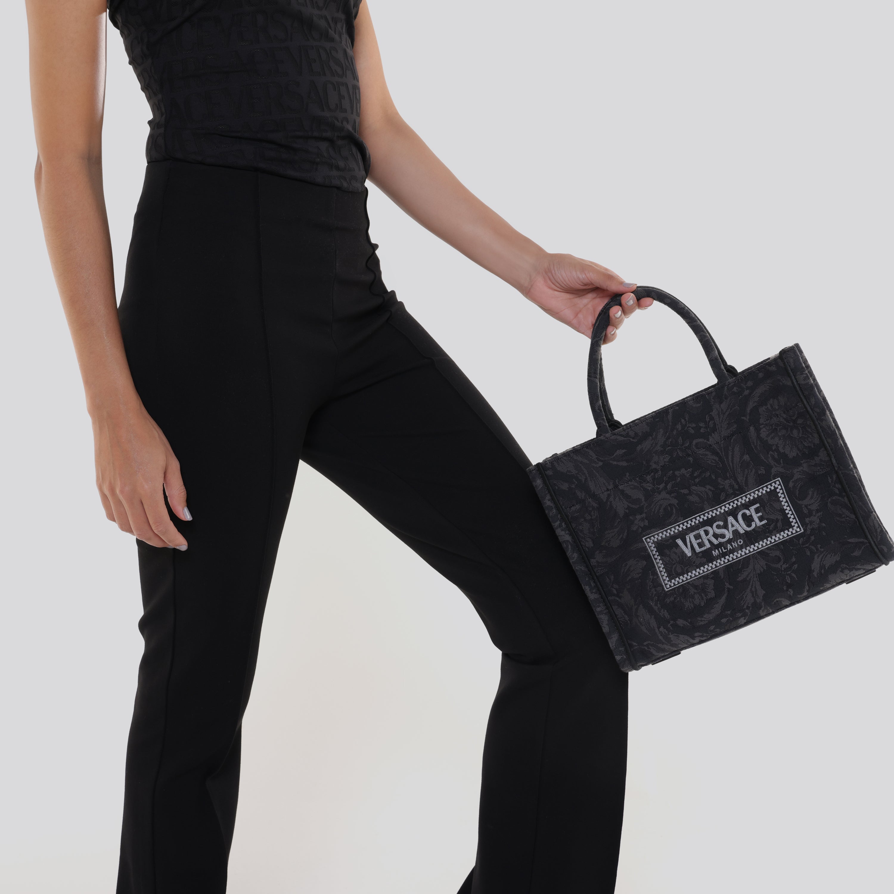 Cartera Negro Versace Athena Barocco