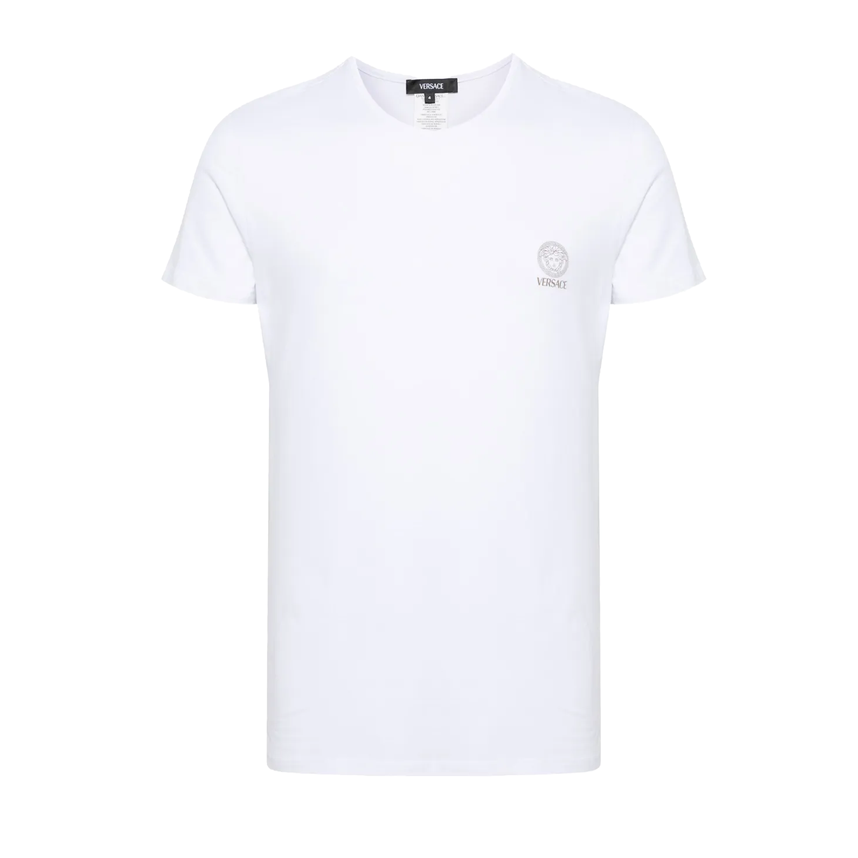 Camiseta Blanca Versace Basic Medusa Underwear