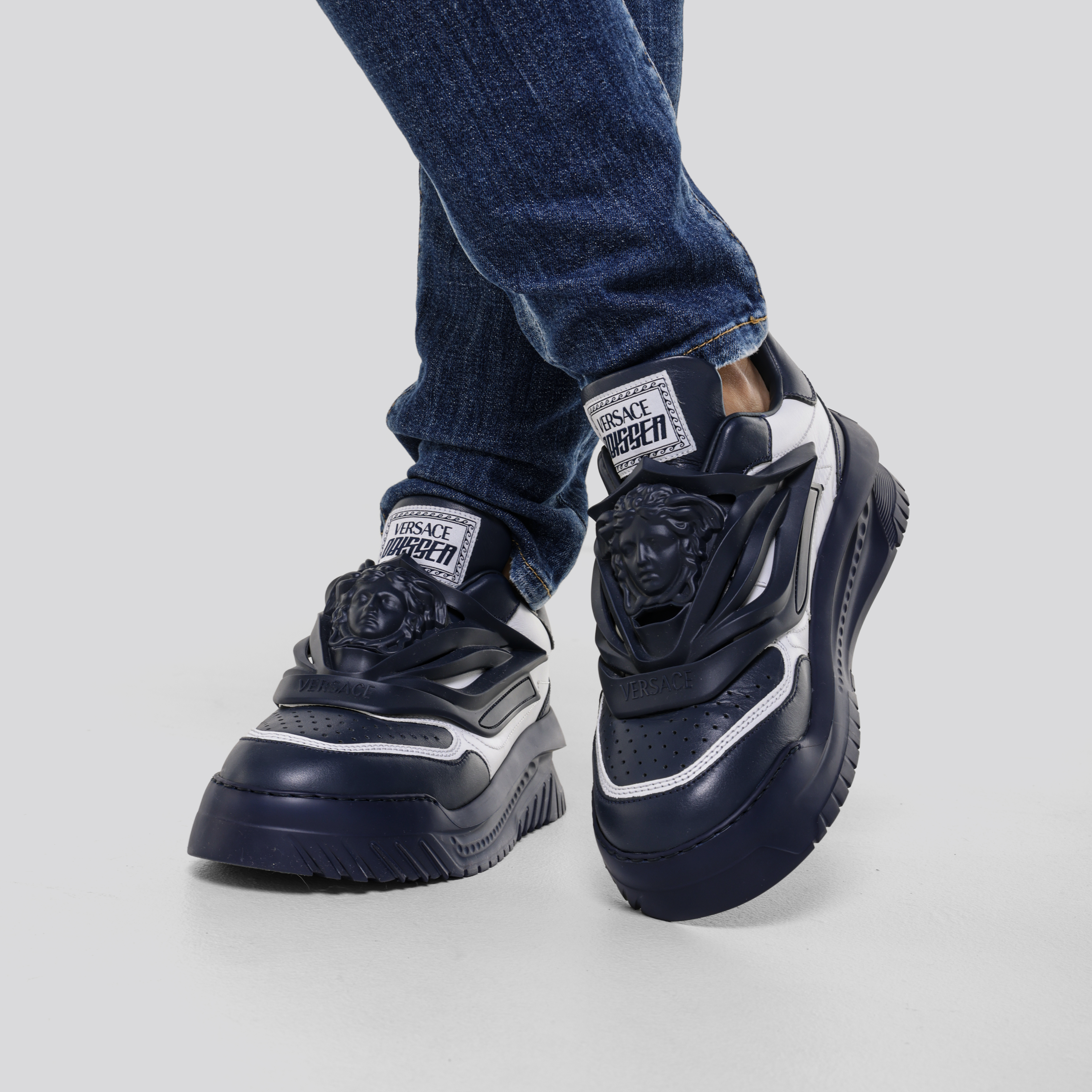 Sneakers Azul Versace Odissea