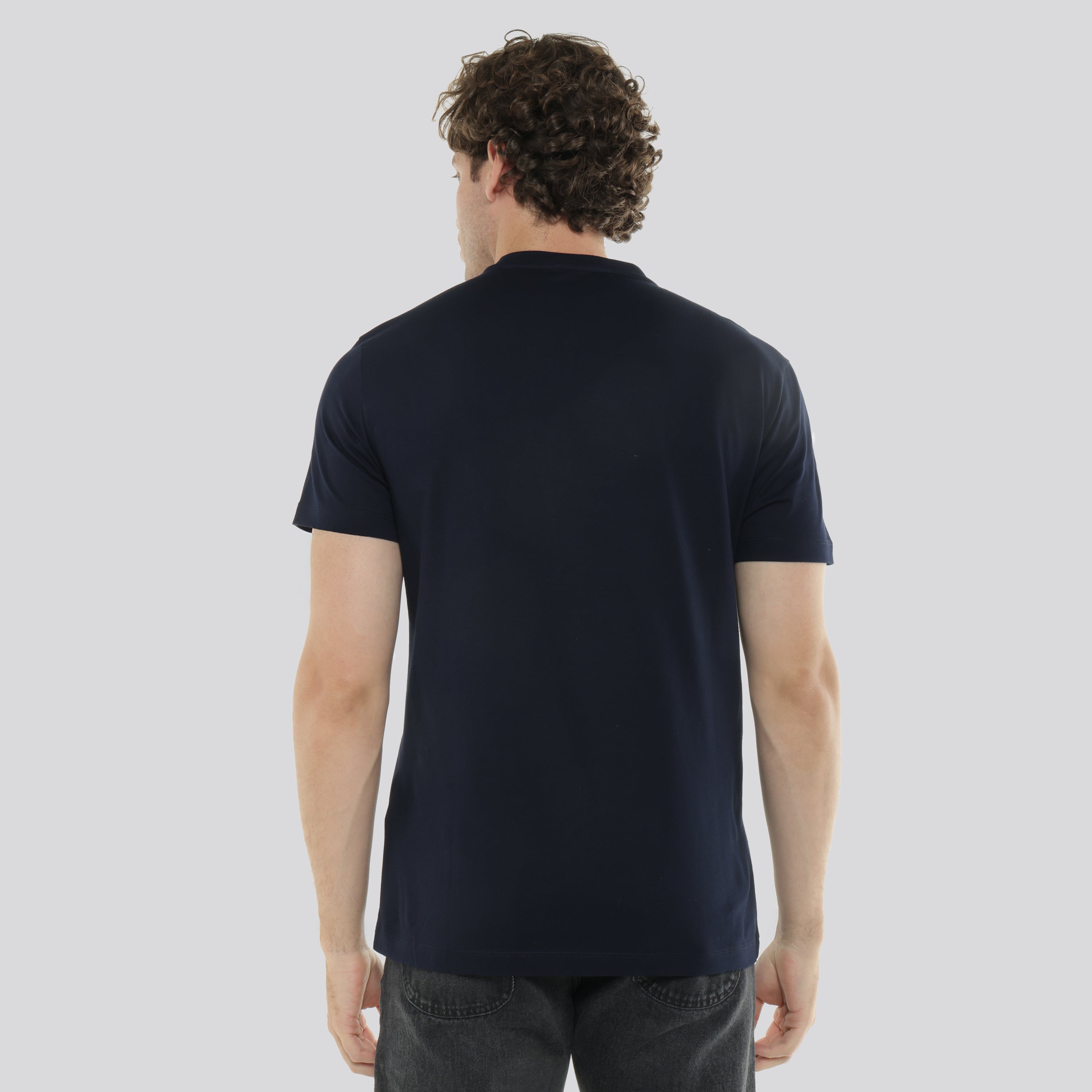 Camiseta Azul Versace Logo