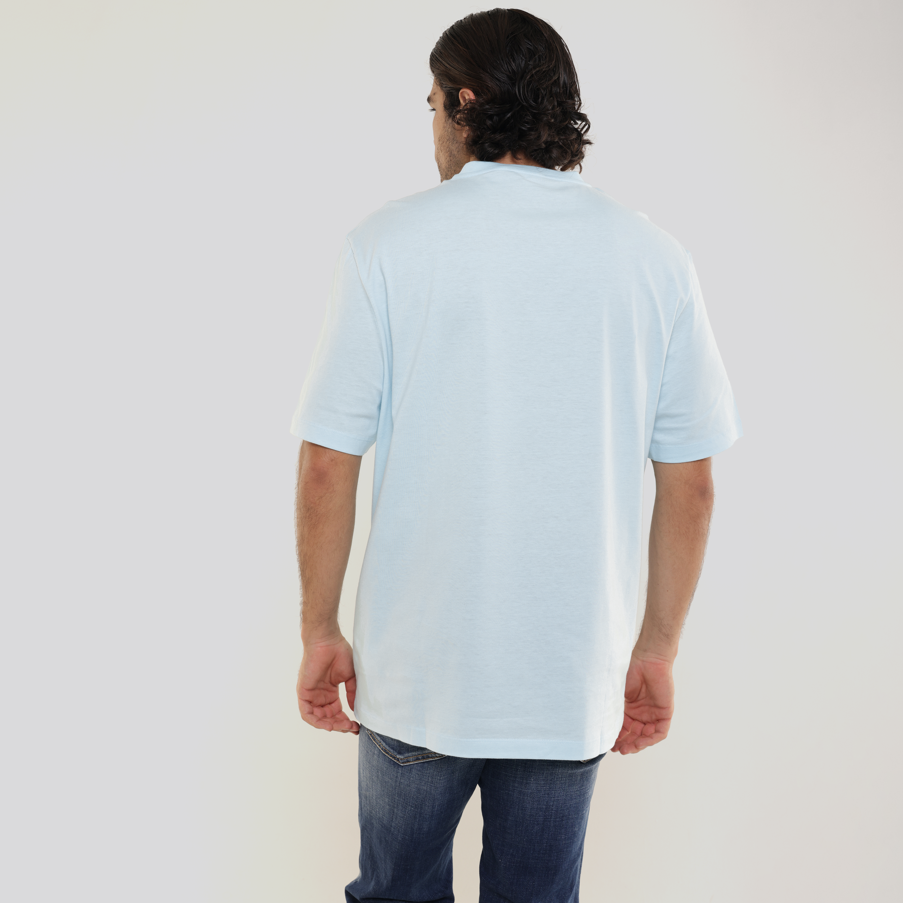 Camiseta Celeste Versace Logo