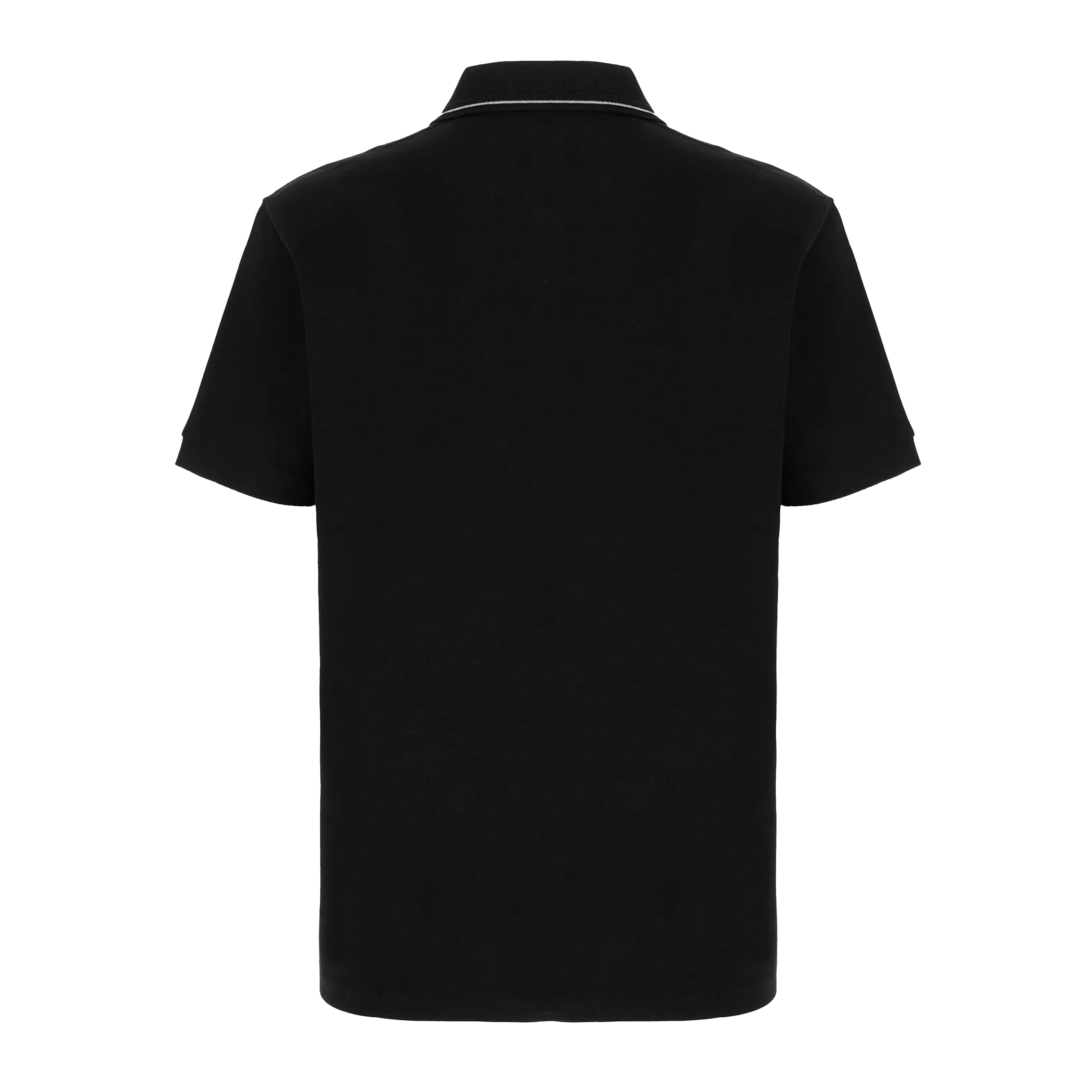 Camiseta Tipo Polo Negro Versace Logo