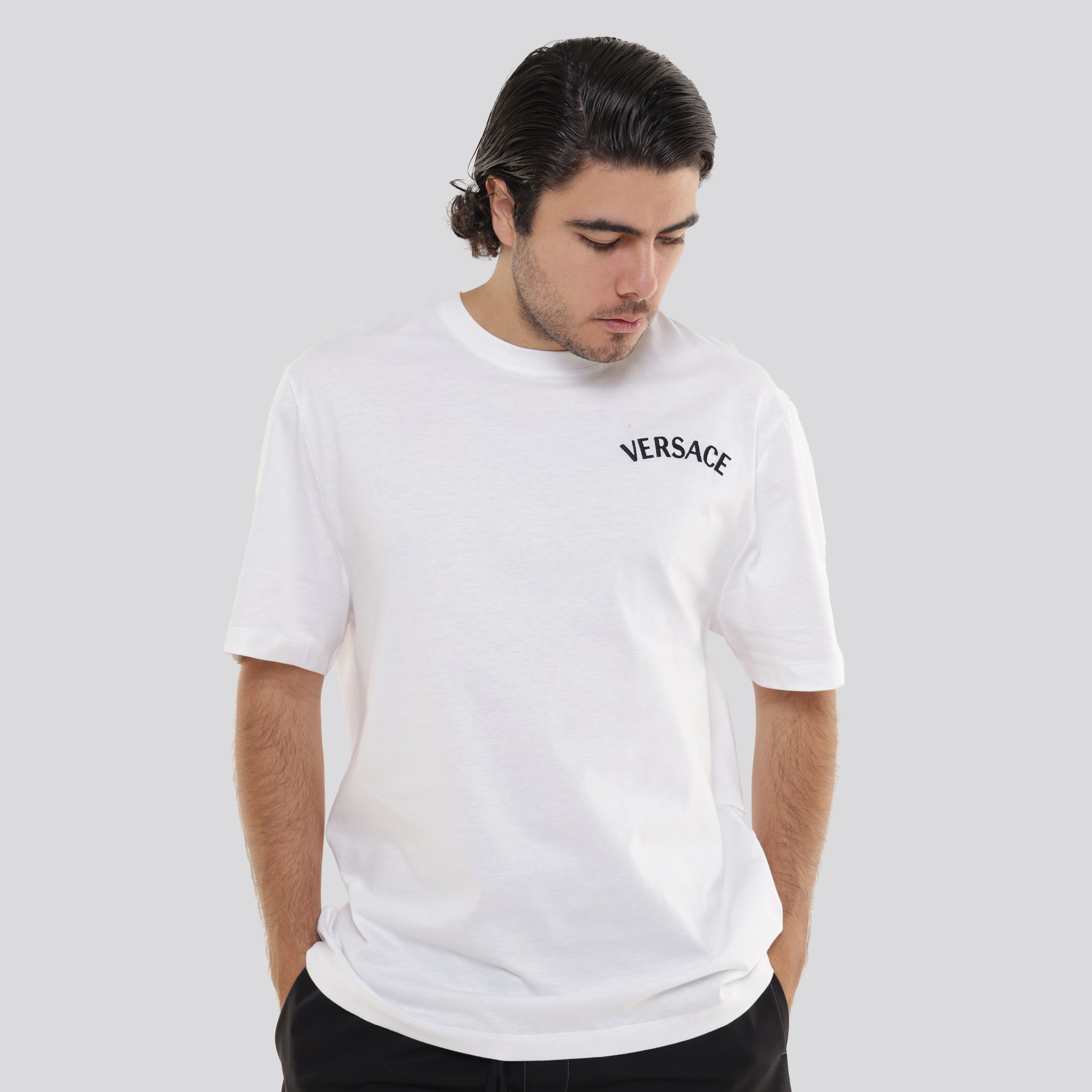 Camiseta Blanca Versace Milano