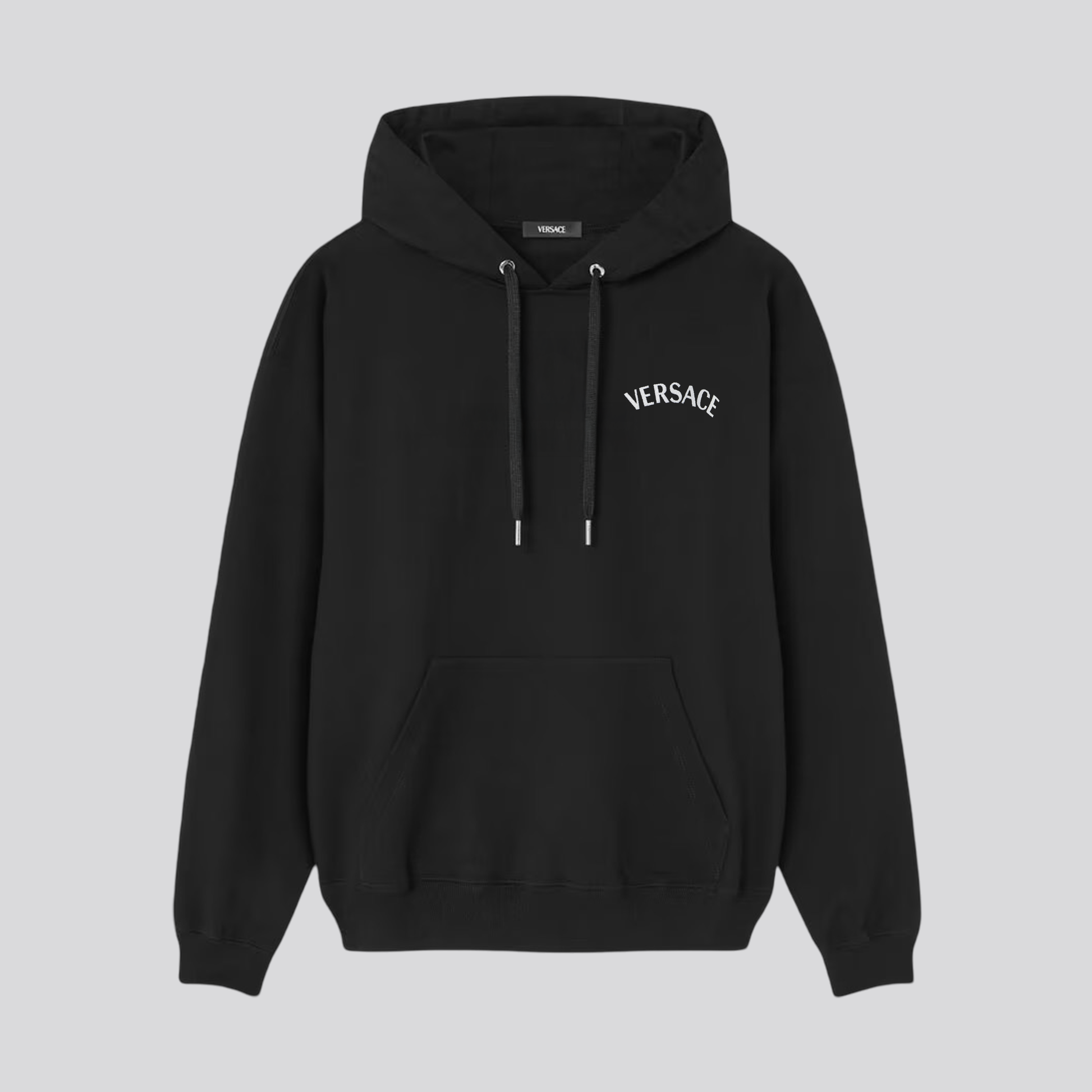 Buzo Tipo Hoodie Negro Versace Logo