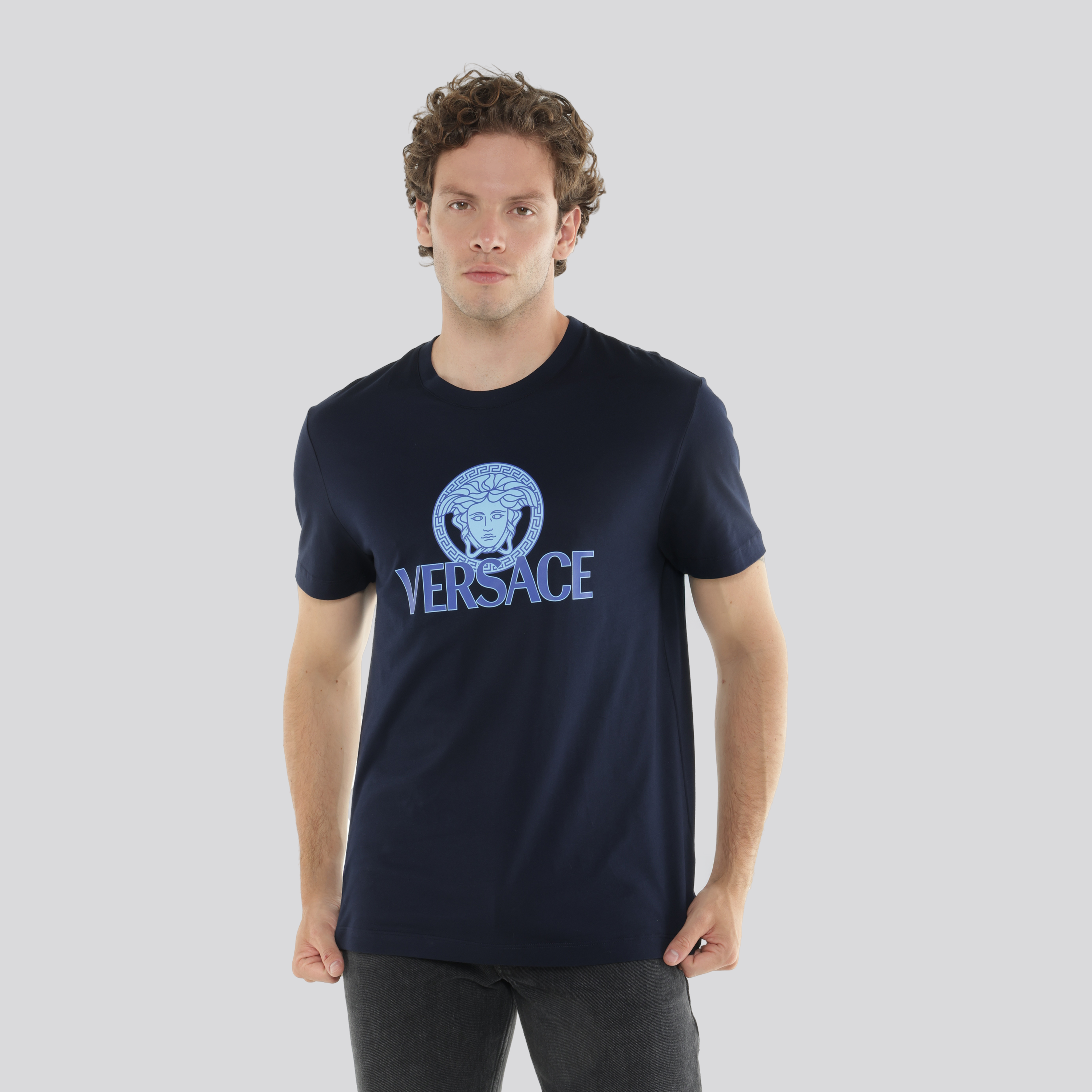 Camiseta Azul Versace Medusa