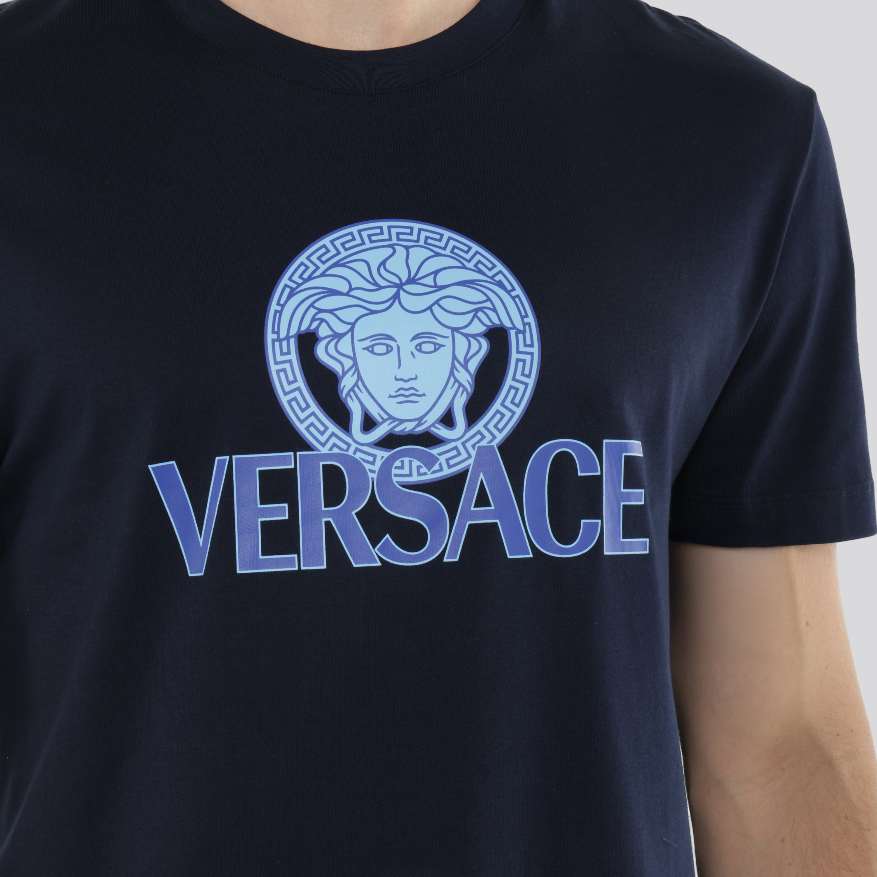 Camiseta Azul Versace Medusa