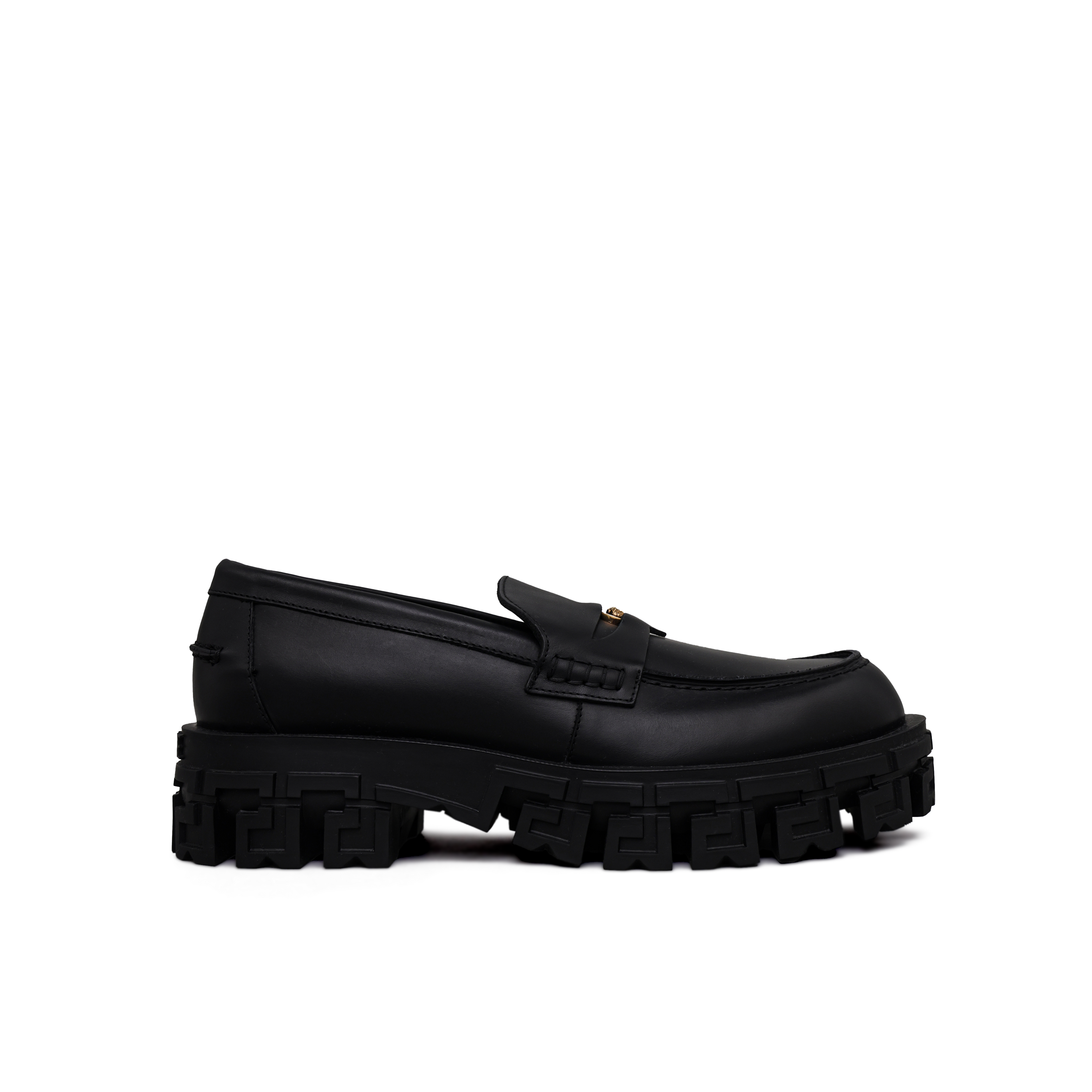 Zapatos Negro Versace Greca