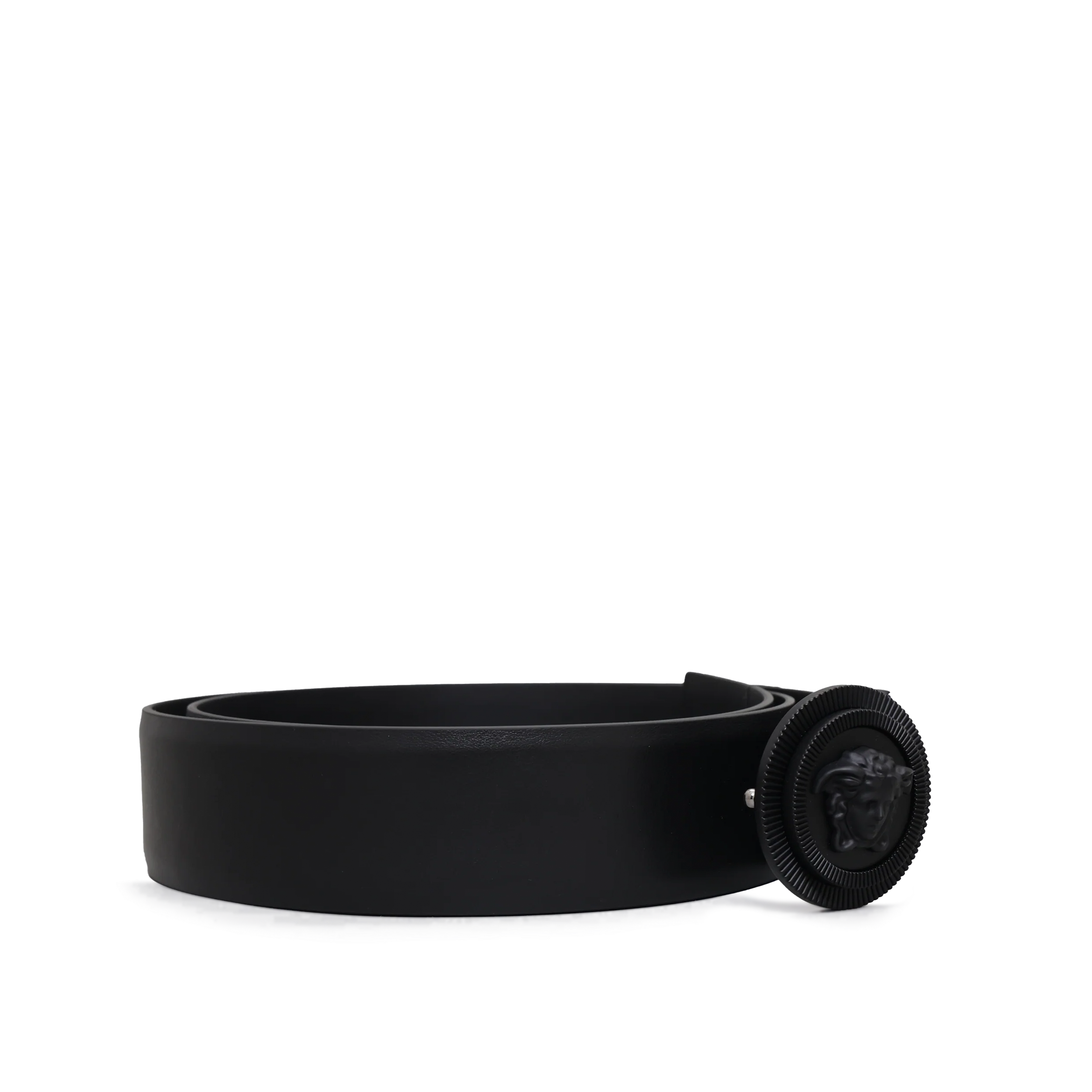 Cinturón Negro Versace Negro Medusa