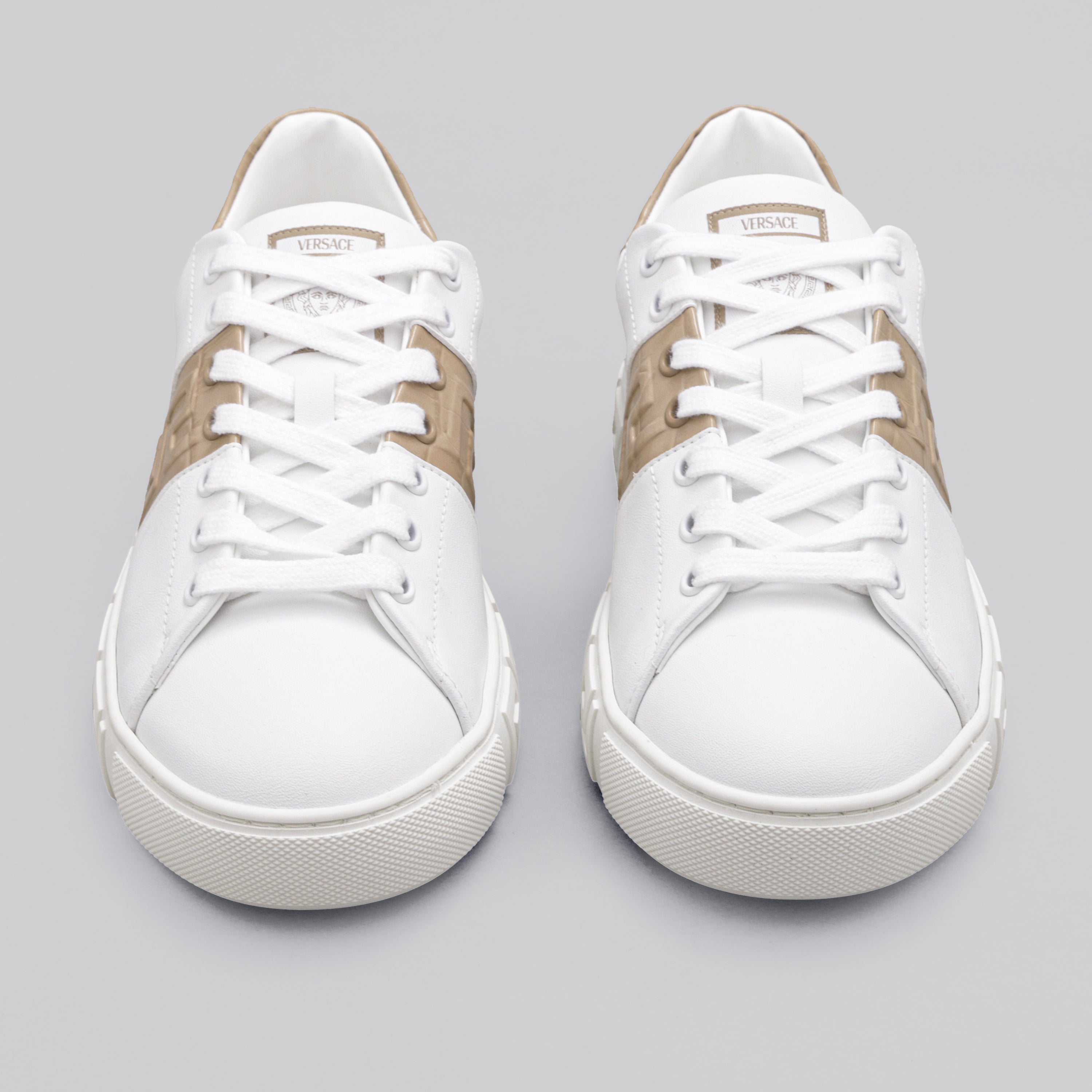 Sneakers Blancos Versace Brow Crystal Greca