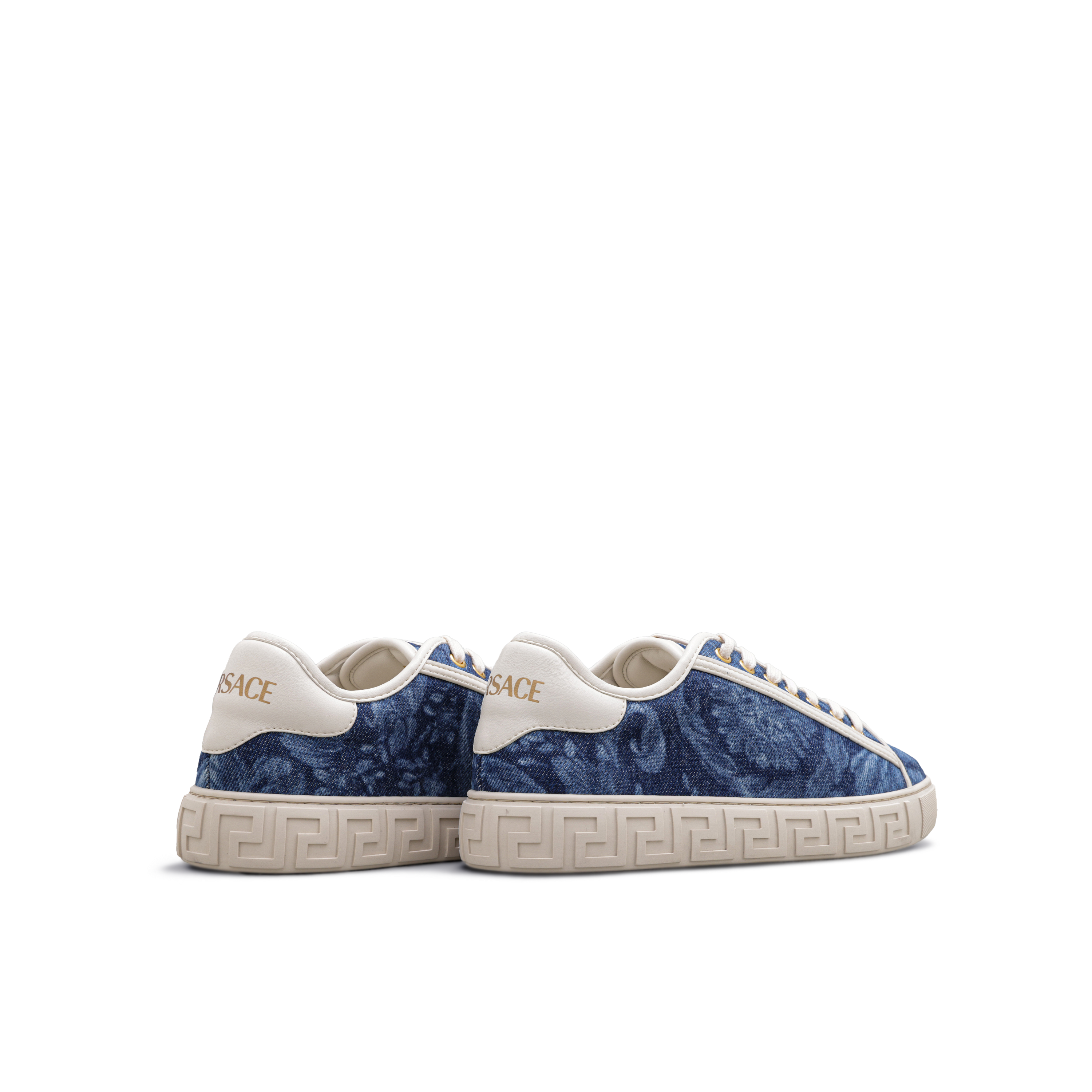 Sneakers Azul Versace Grecca